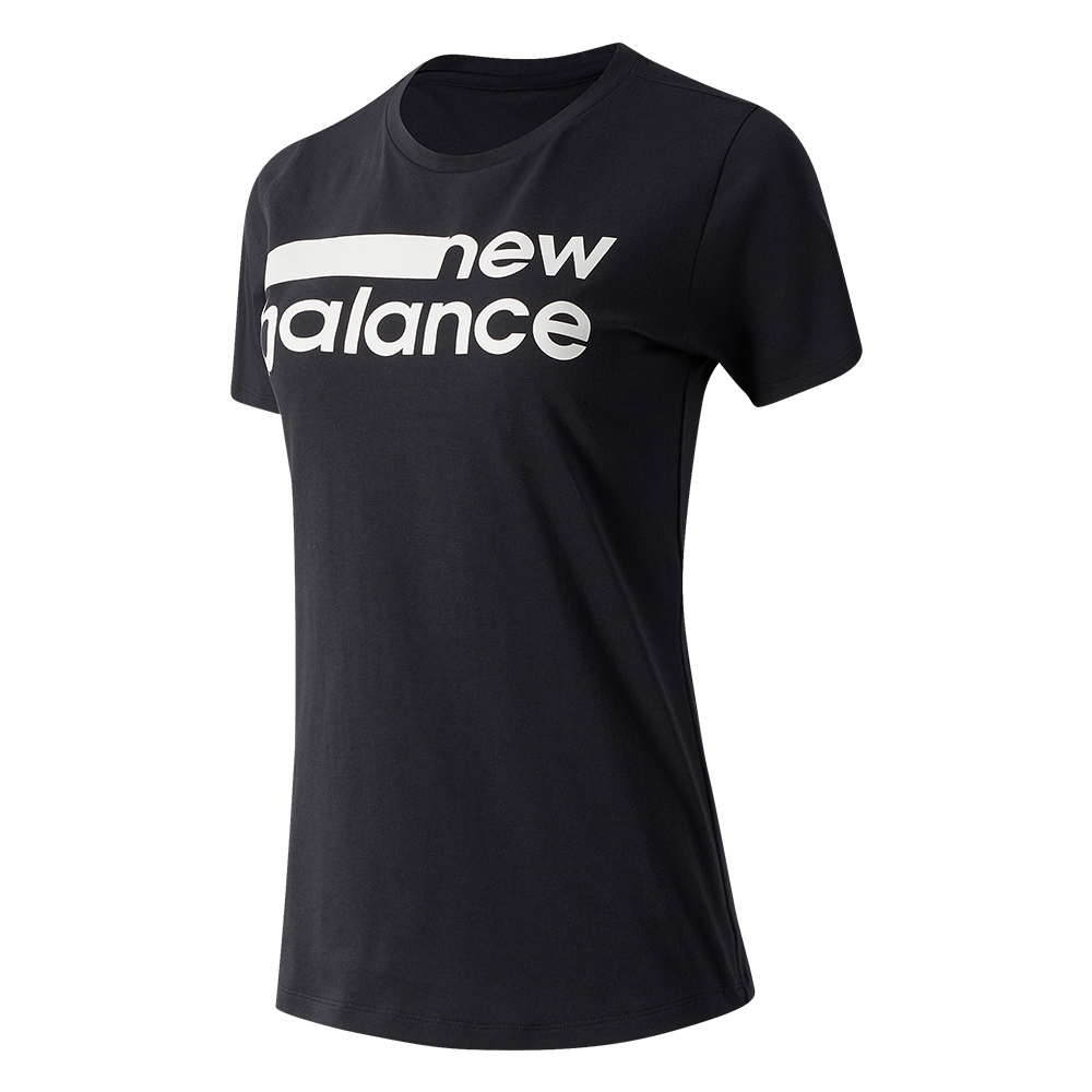 New Balance Remera Relentless Novelty Crew WT01158, Black/White, swatch