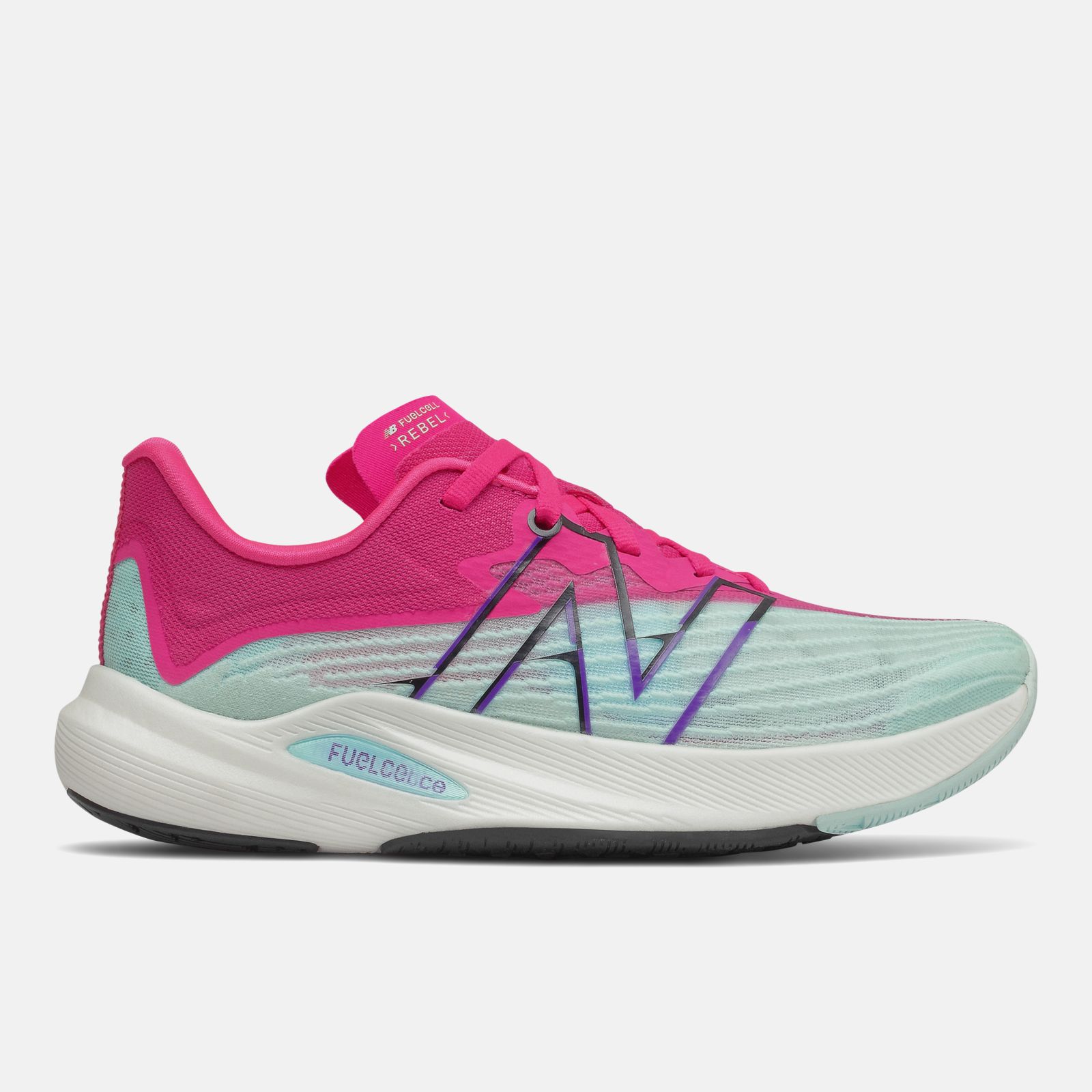 New Balance FuelCell Rebel v2, Pink/Blue, swatch