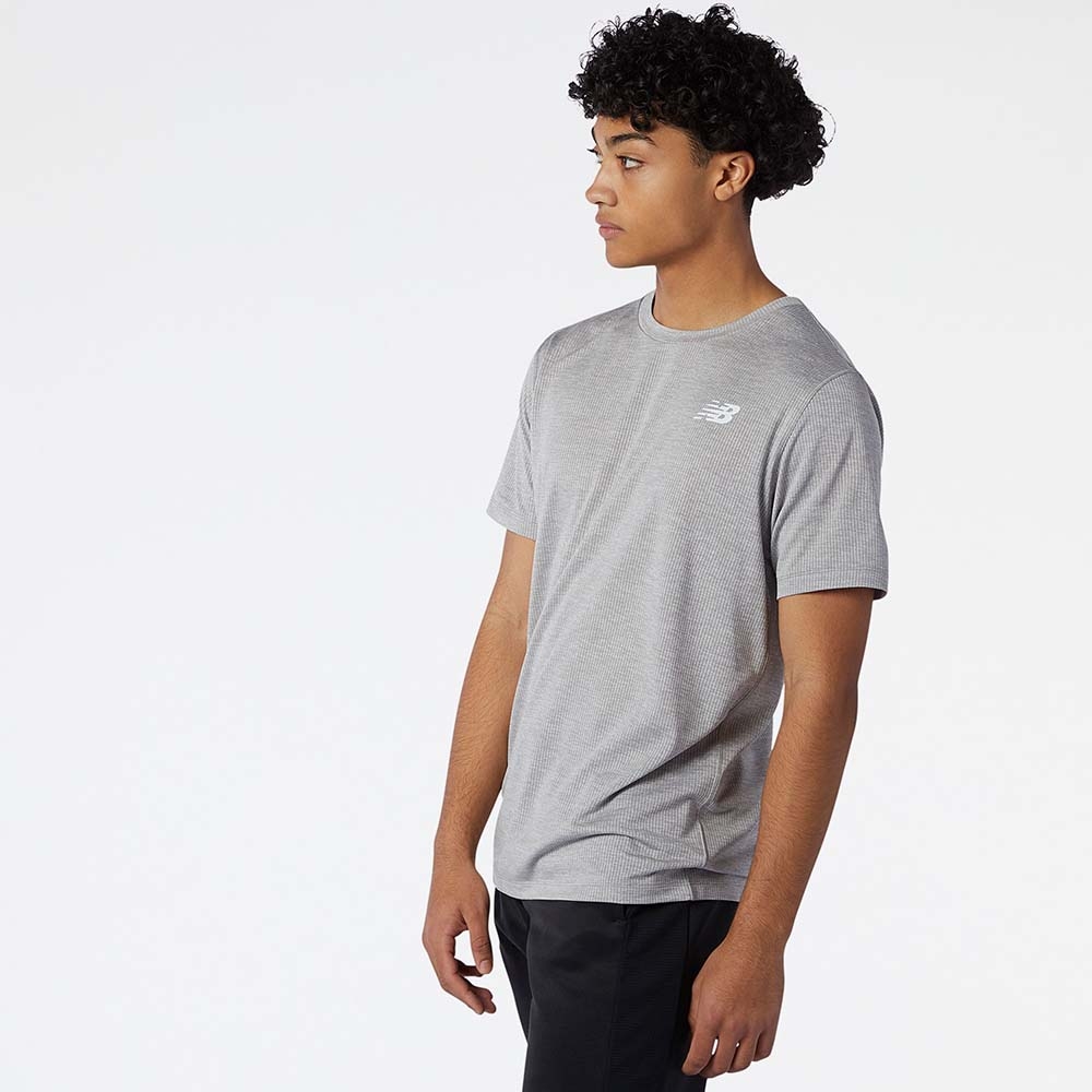 New Balance MT11095AG Tenacity Tee, Light grey, large