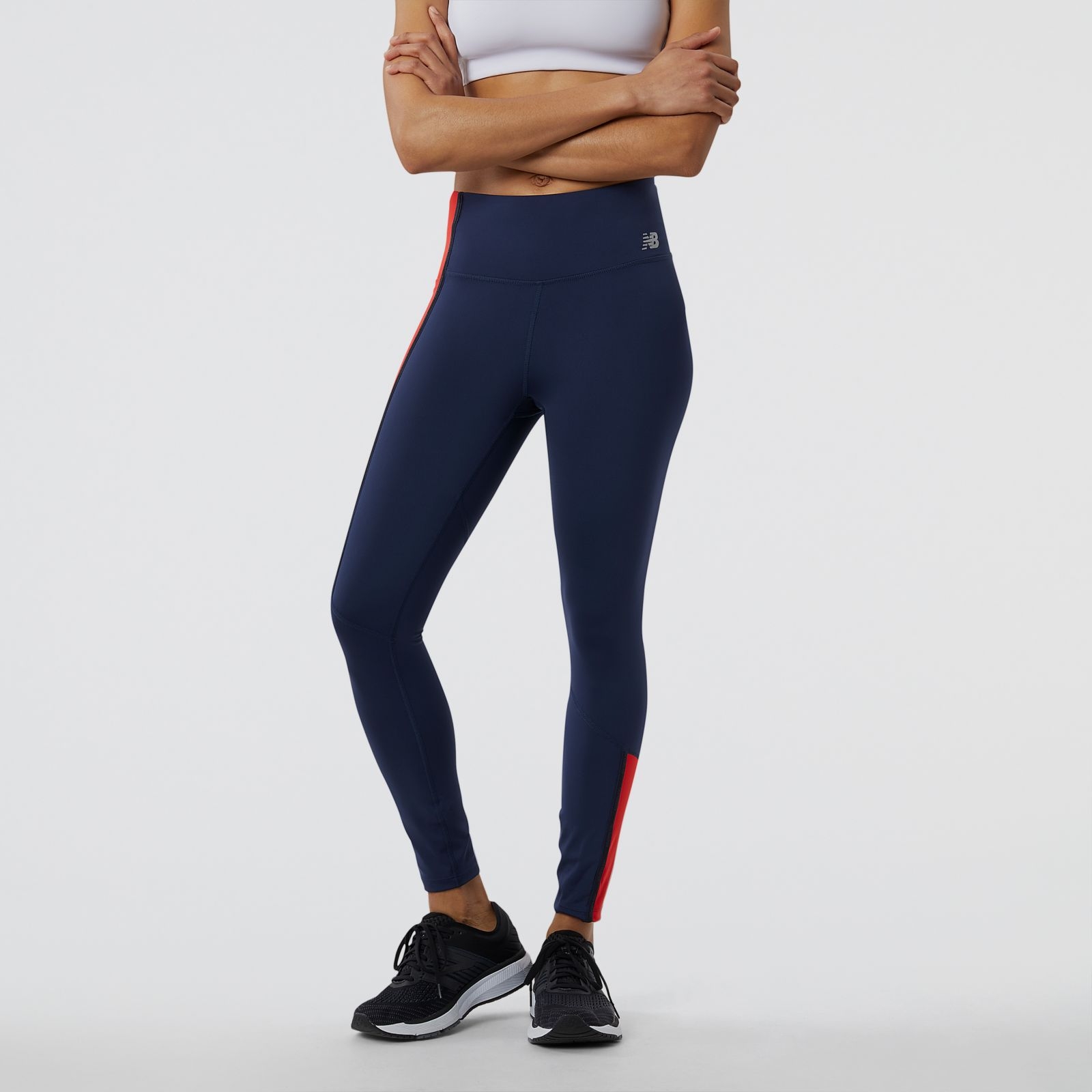 New Balance Calza Accelerate Pacer Tights 7/8  WP23238, Blue, swatch