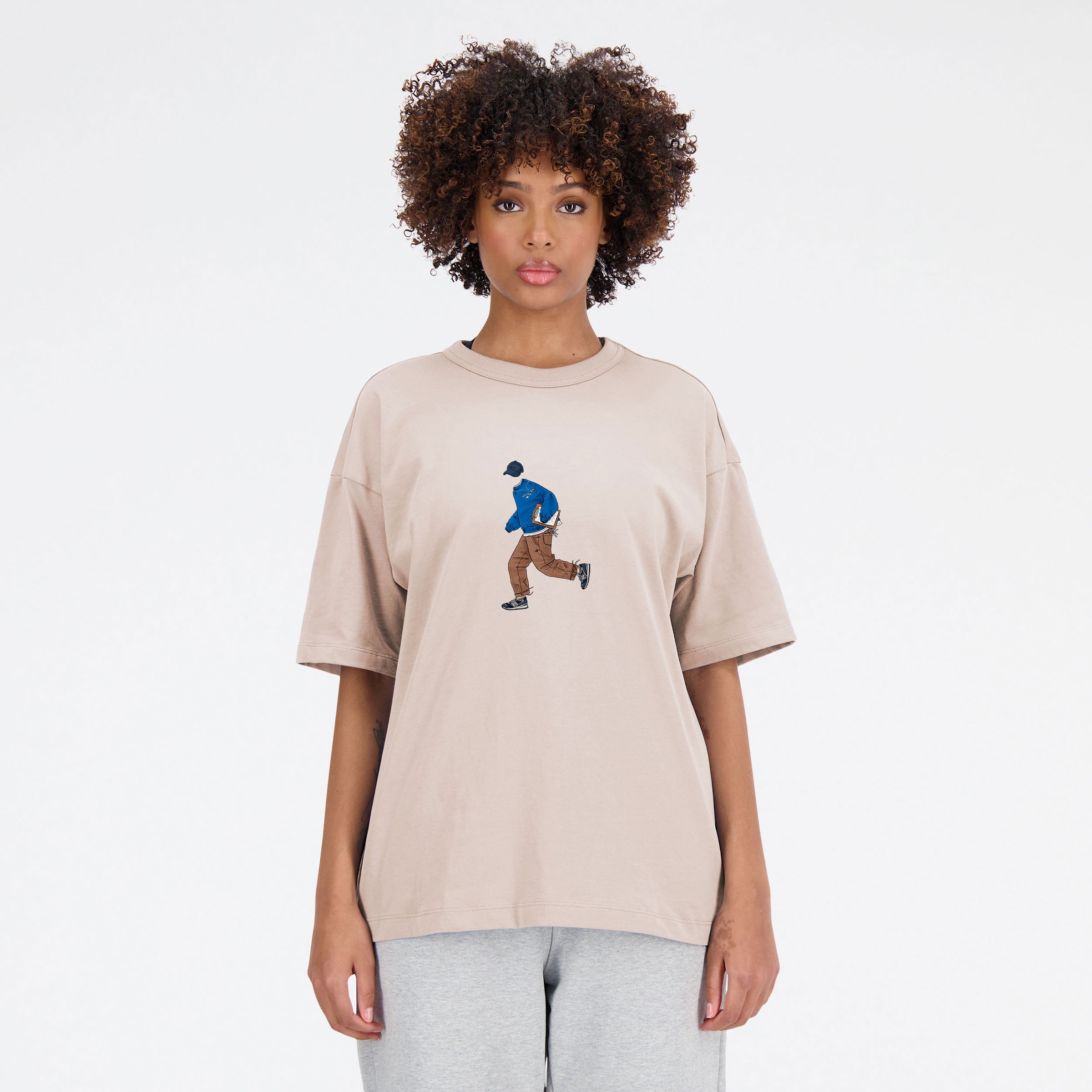 New Balance Remera Premium Sport Culture Tee WTA41579, Light rose, swatch