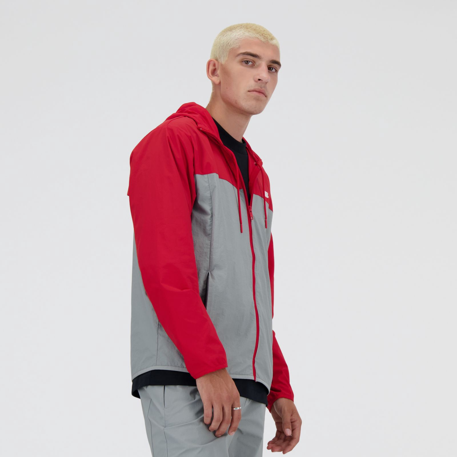New Balance Campera Athletics Woven Jacket MJ41506, Red, swatch