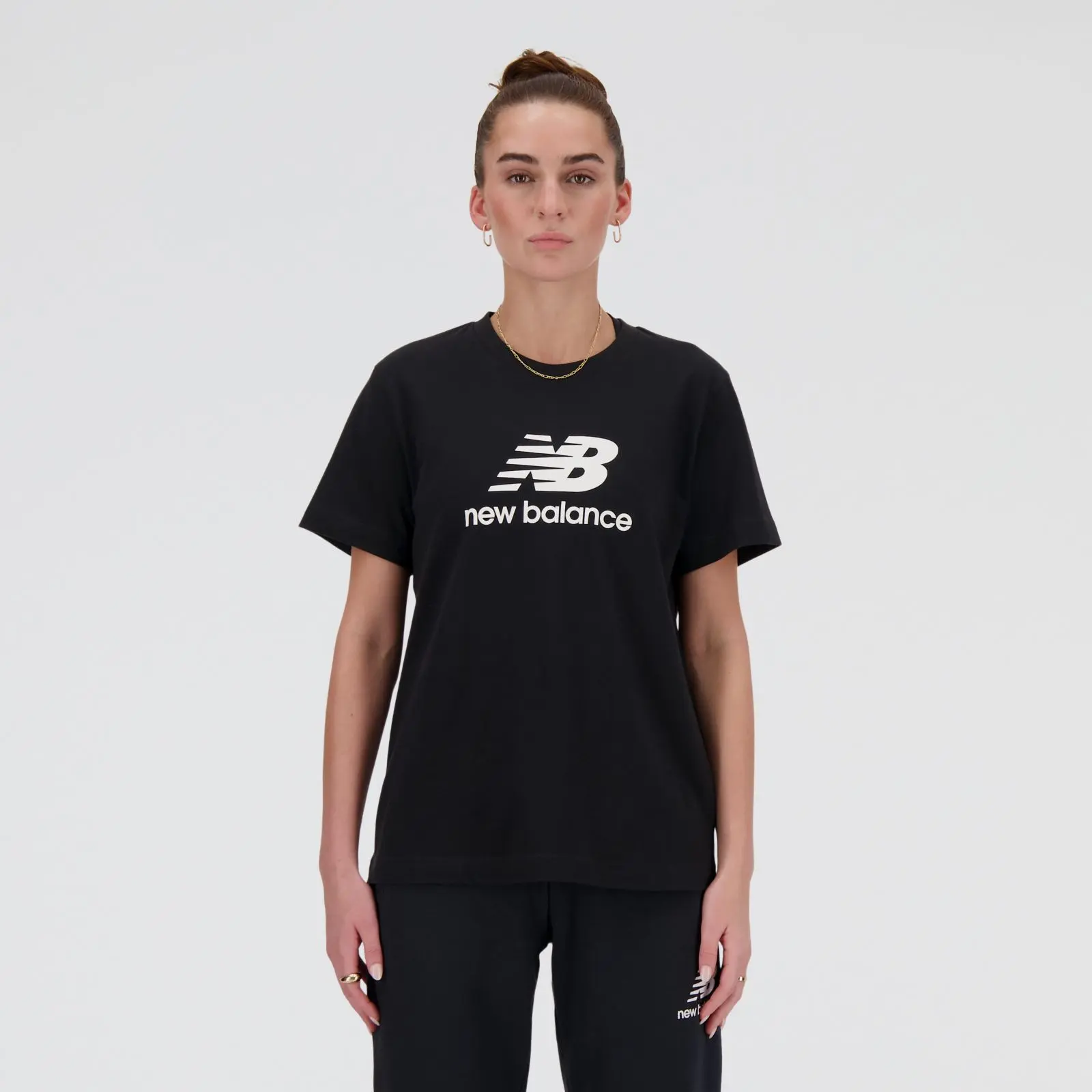 New Balance Remera Sport Essentials Jersey Logo WTA41502, black, swatch