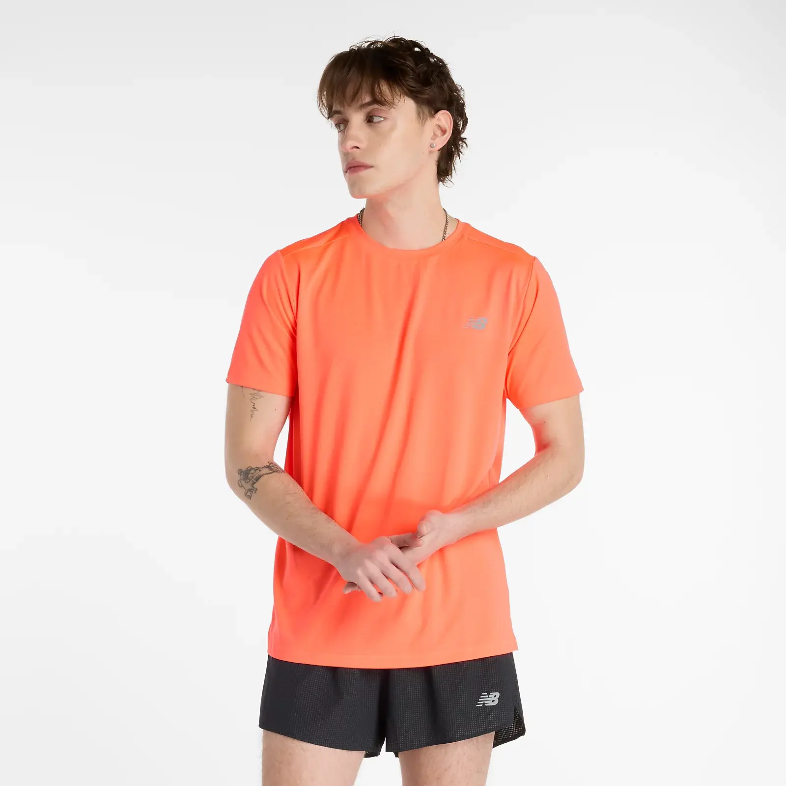 New Balance Remera Sport Essentials T-Shirt MT41222, Light red, swatch