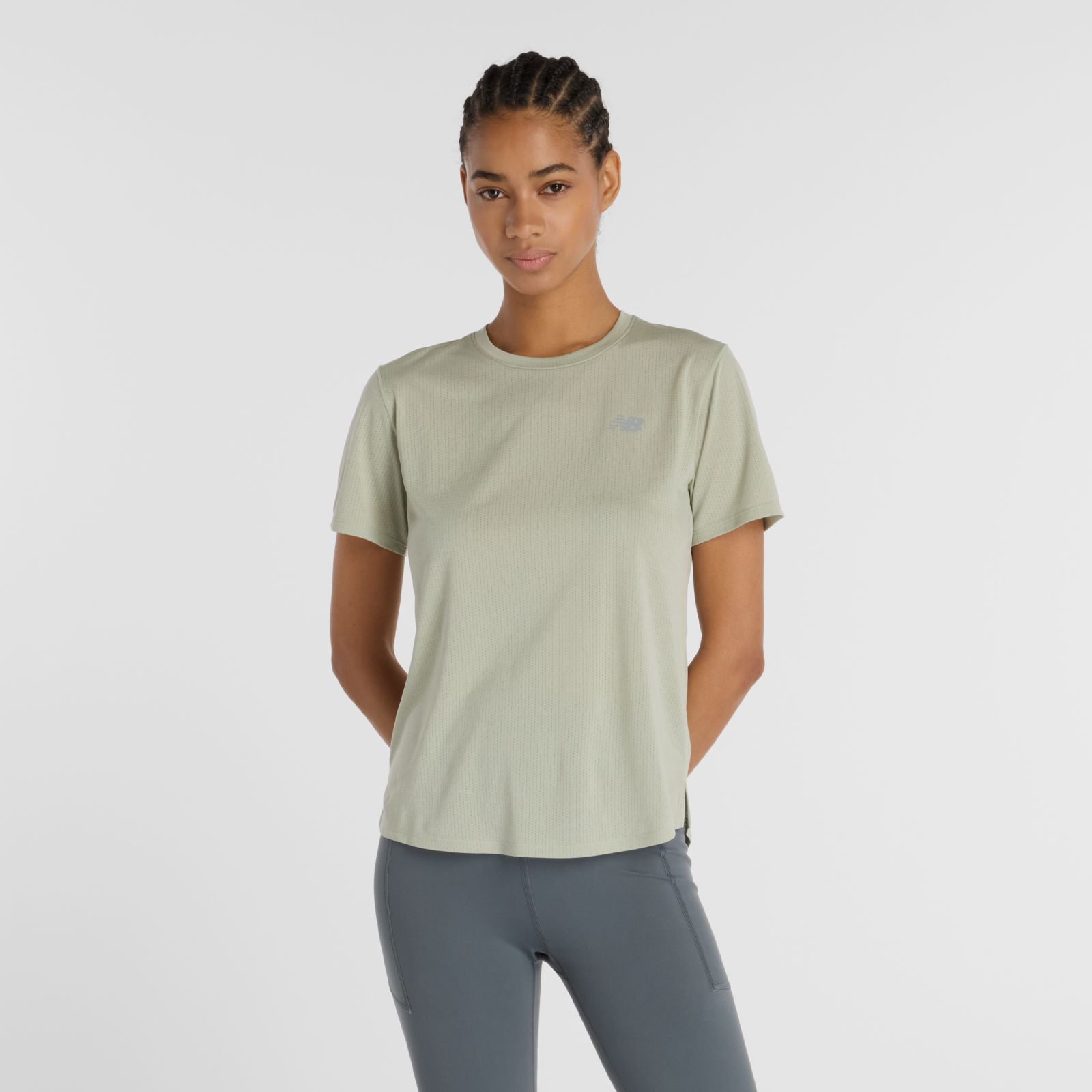 New Balance Remera Athletics T-Shirt WT41253, Garter snake heather, swatch
