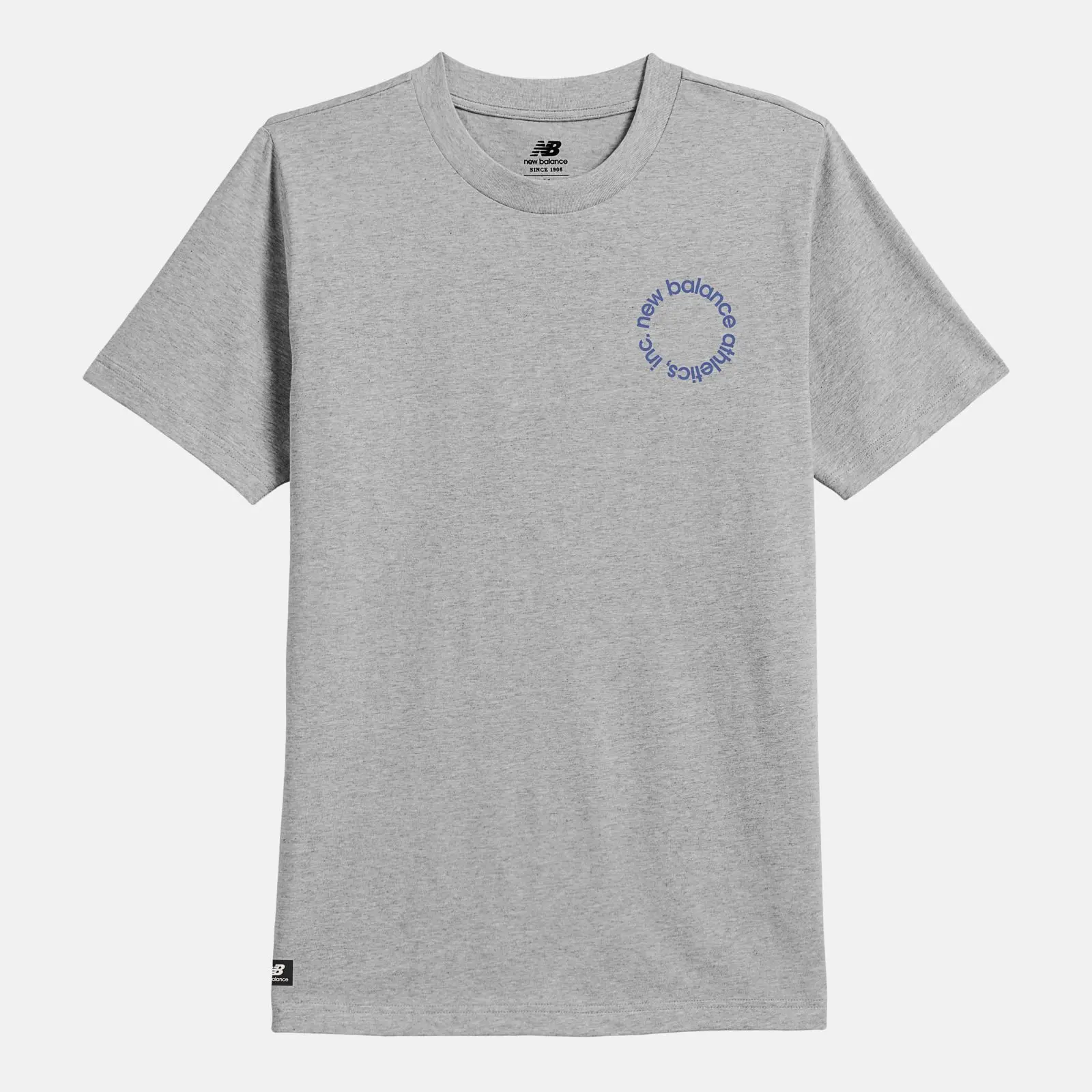 New Balance Remera QT Circular Logo AMT31575, grey, swatch