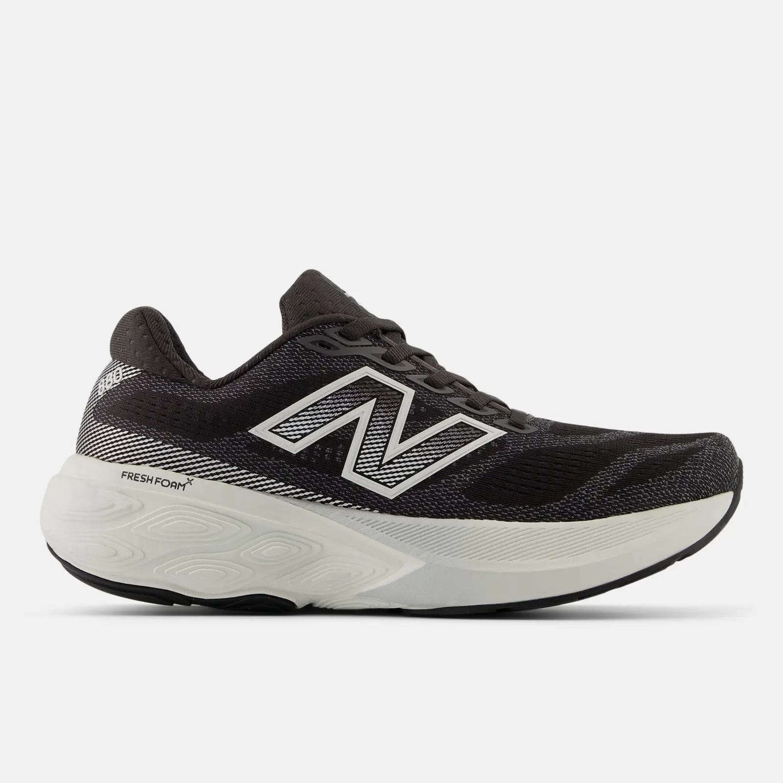 New Balance Fresh Foam X 880 v15, Black/White/Reflection, swatch