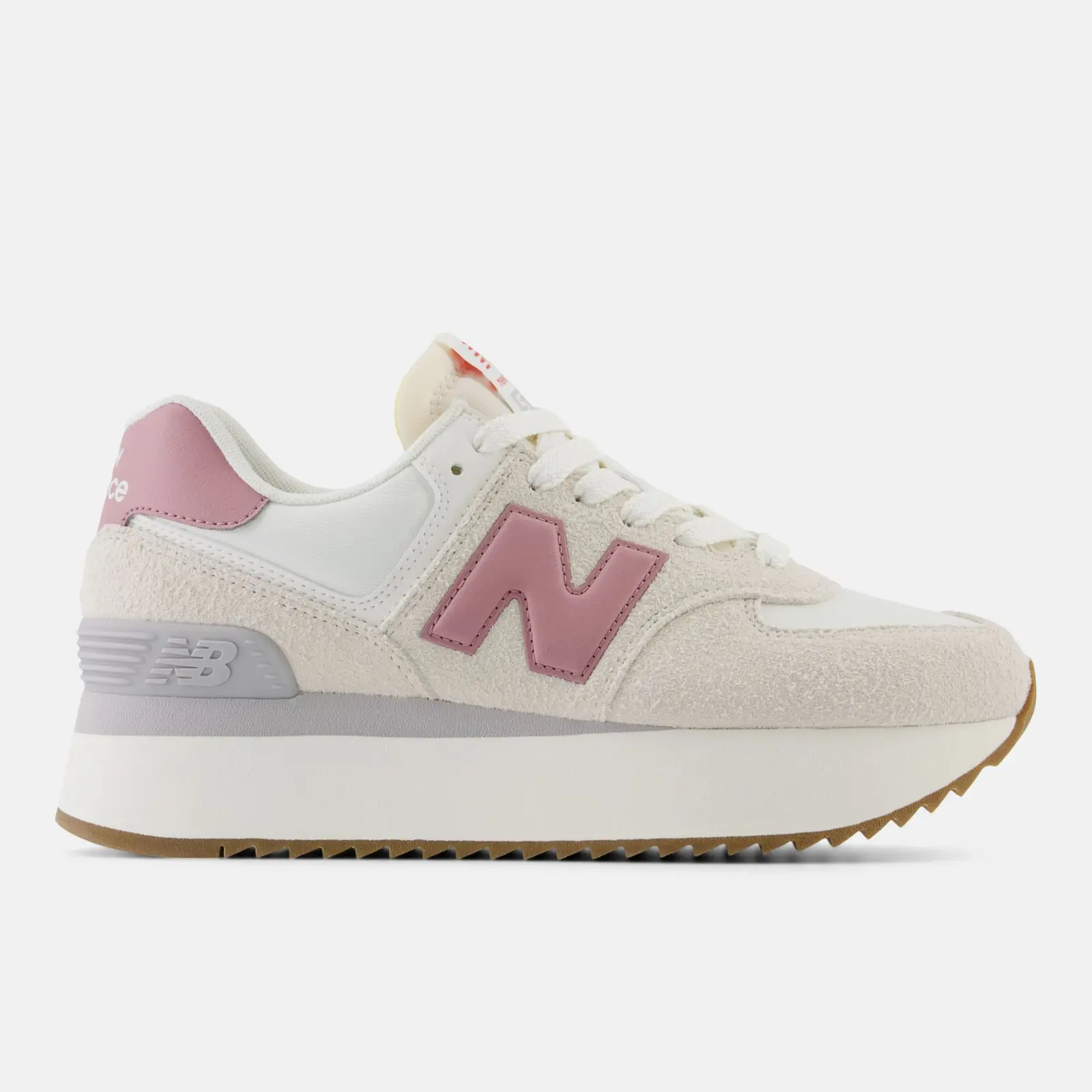 New Balance 574+, moonbeam/pink, swatch