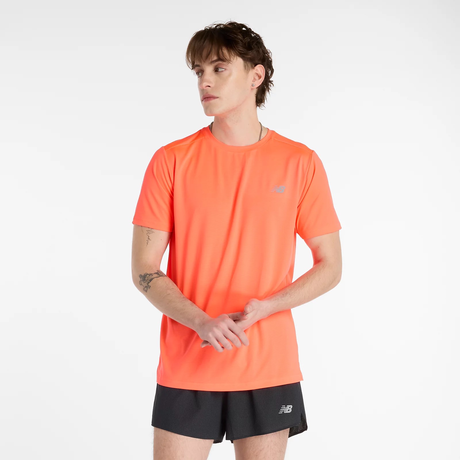 New Balance Remera Sport Essentials T-Shirt MT41222, Light red, swatch