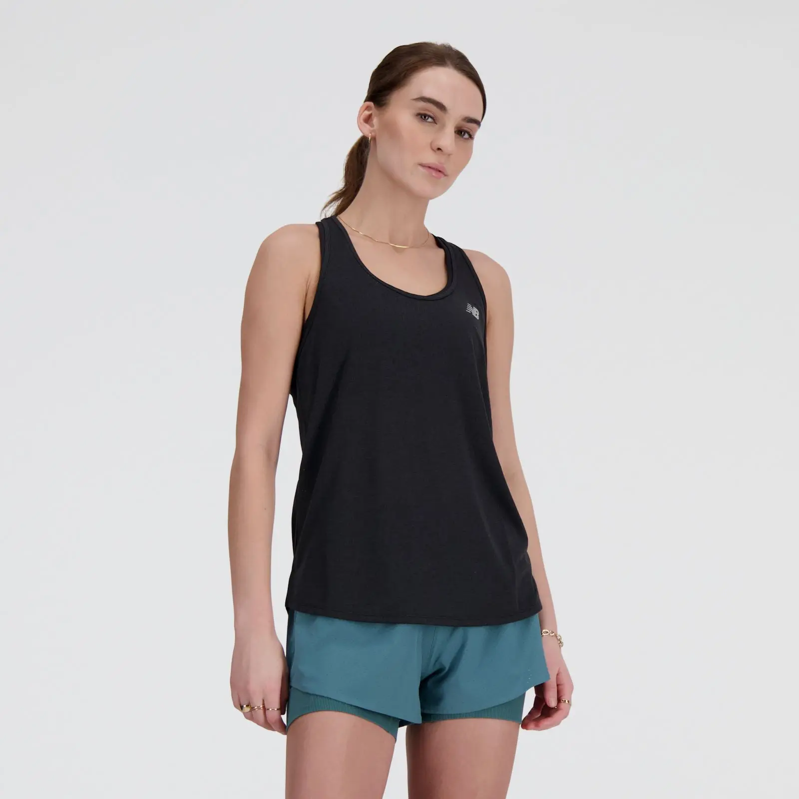New Balance WT41250 ATHLETICS TANK, black, swatch