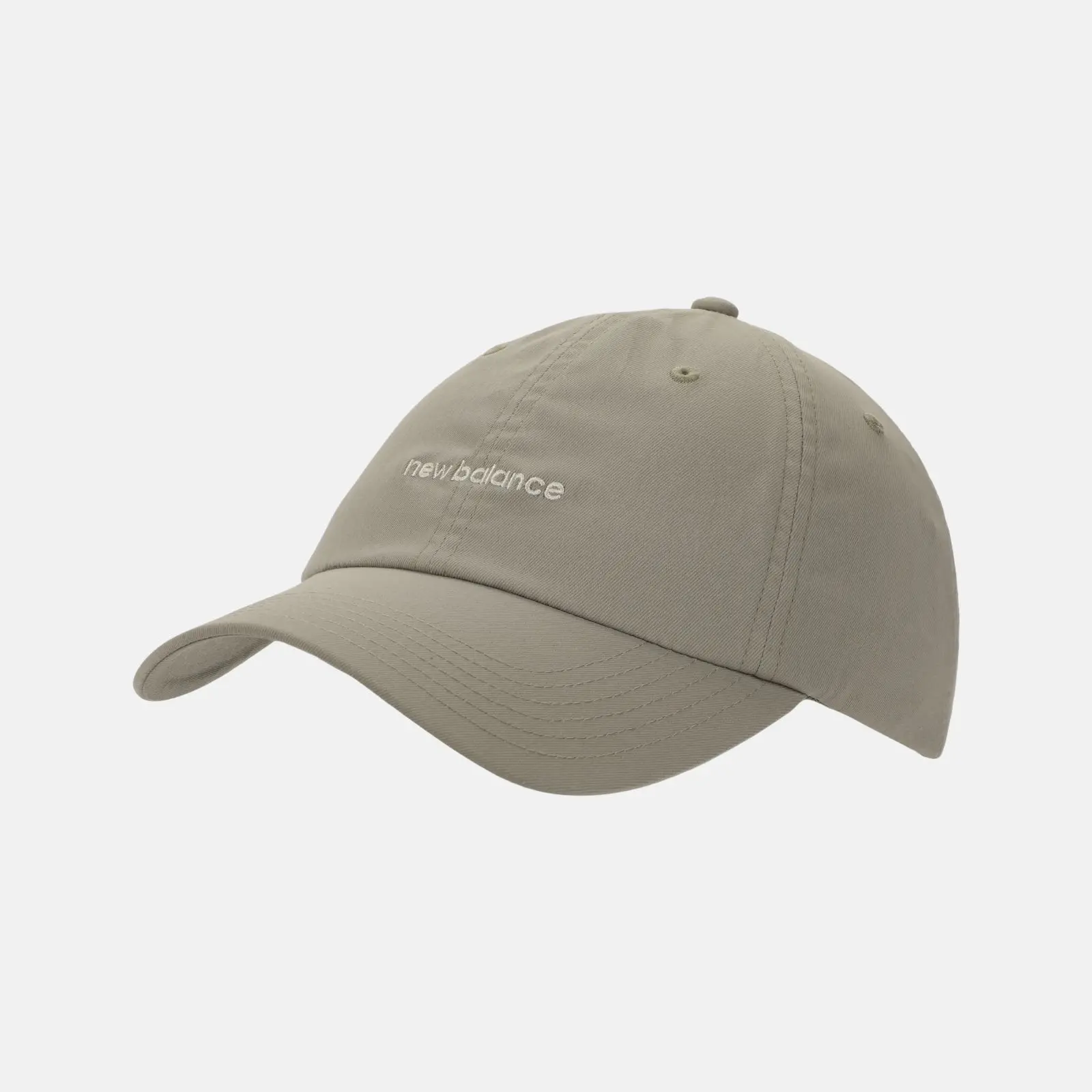 New Balance Gorra 6 Panel Linear Logo LAH51010, Arid stone, swatch