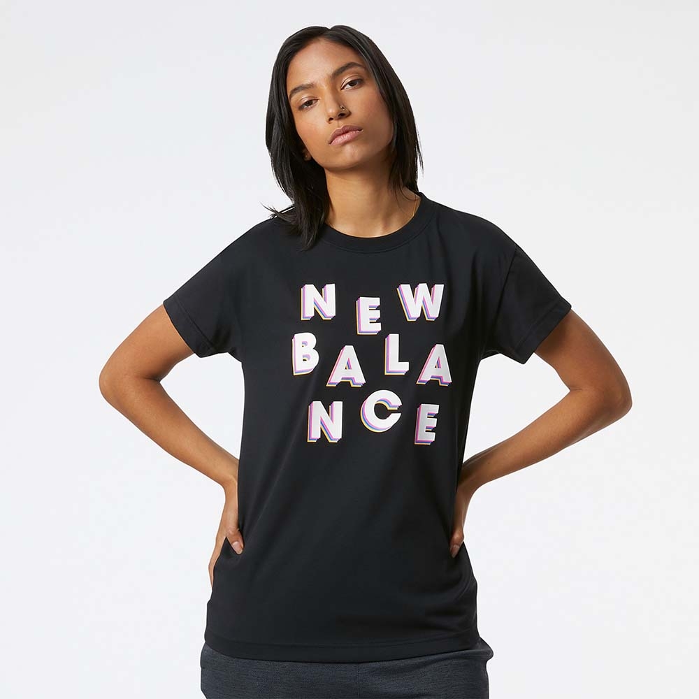 New Balance Remera Relentless Novelty Crew WT11191, Black, swatch