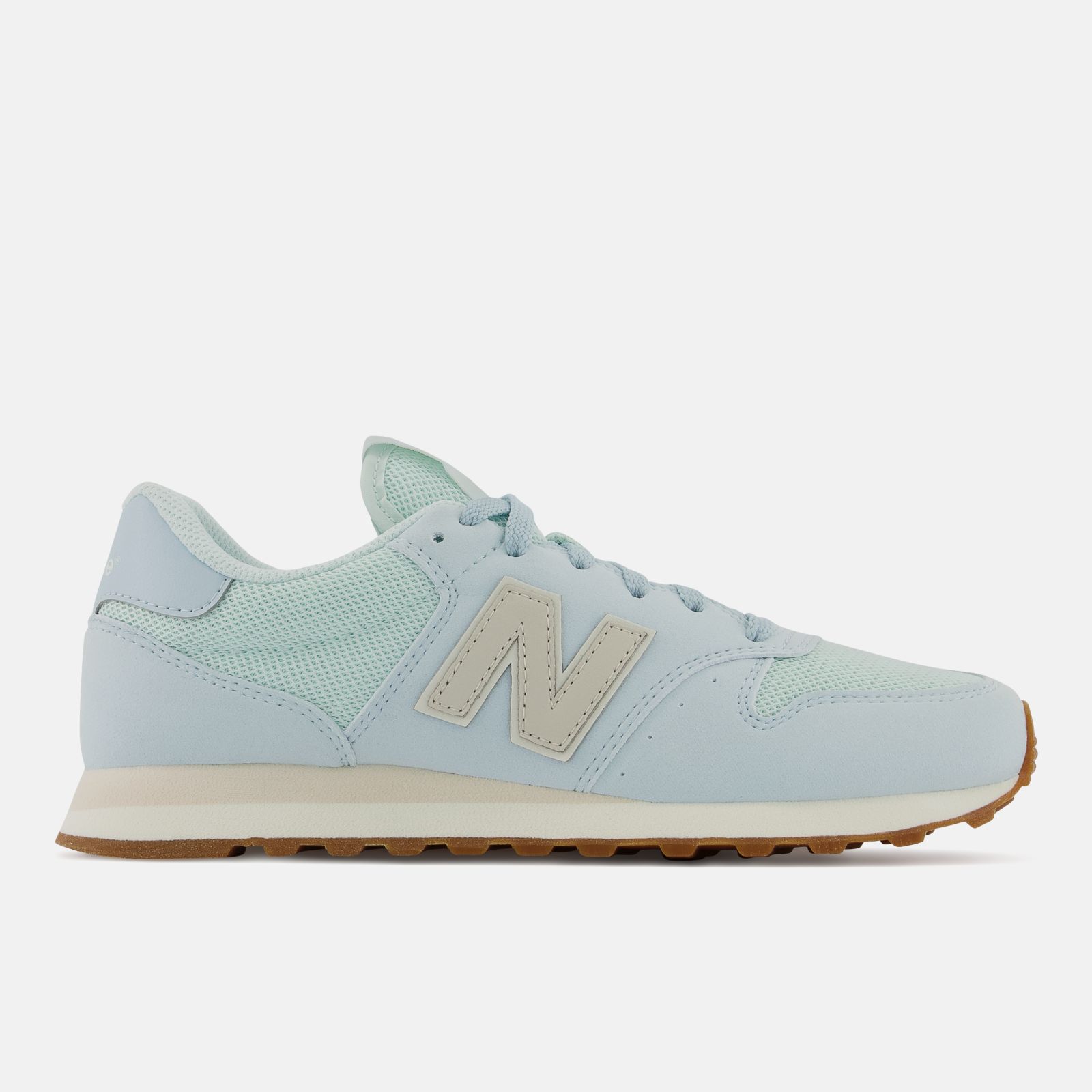 New Balance 500, Morning Fog, swatch