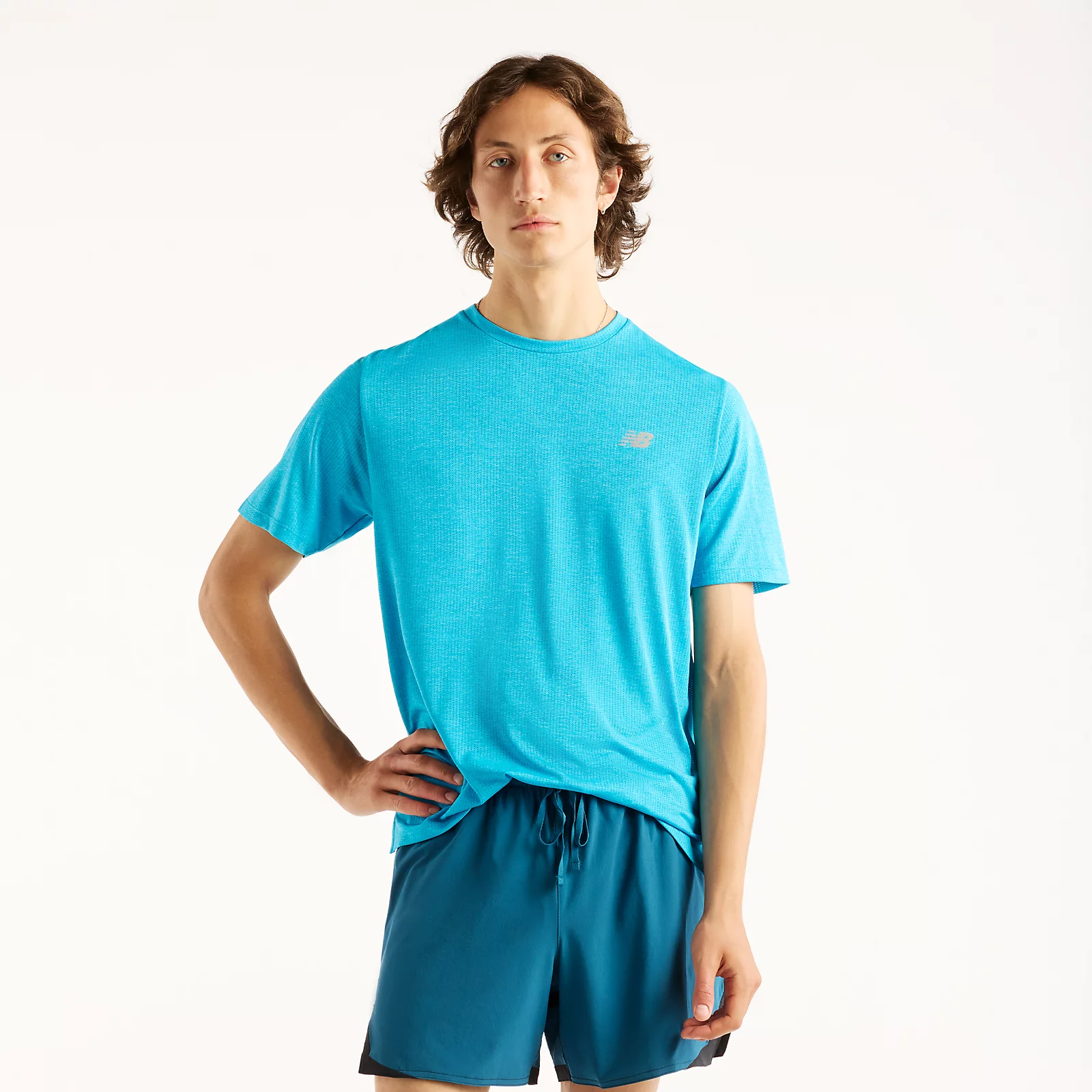 New Balance Remera Athletics T-Shirt MT41253, Light Blue, swatch