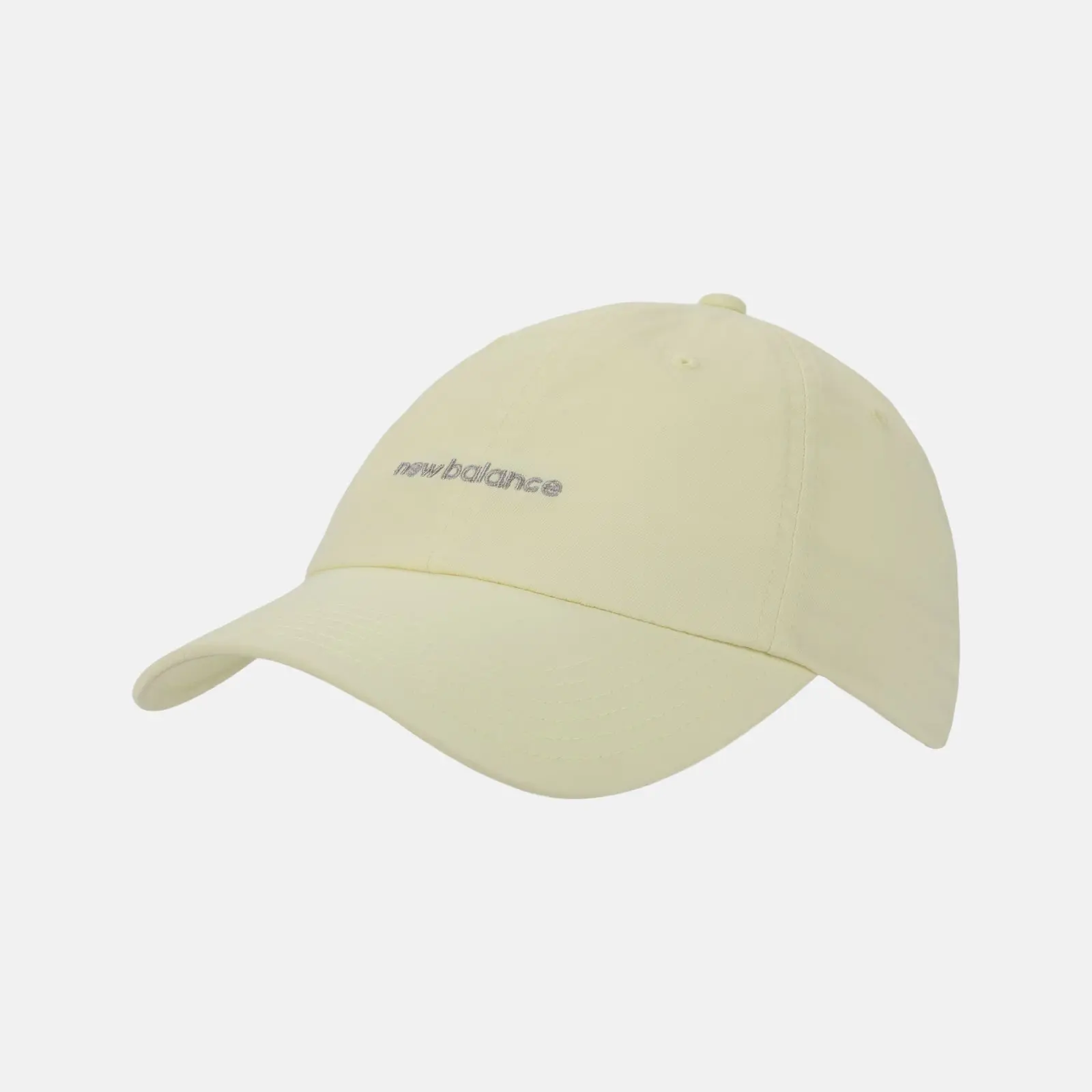 New Balance Gorra 6 Panel Linear Logo LAH51010, Parchment, swatch