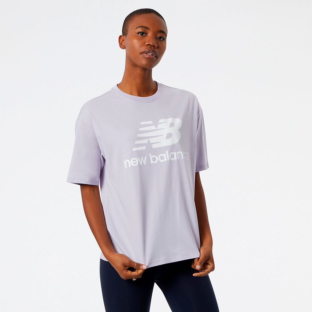 New Balance Remera NB Essentials Stacked Logo WT03519, , large