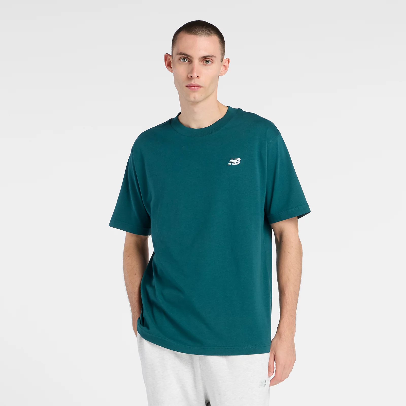 New Balance Remera Sport Essentials Cotton T-Shirt MTA41509, Medusa Green, swatch
