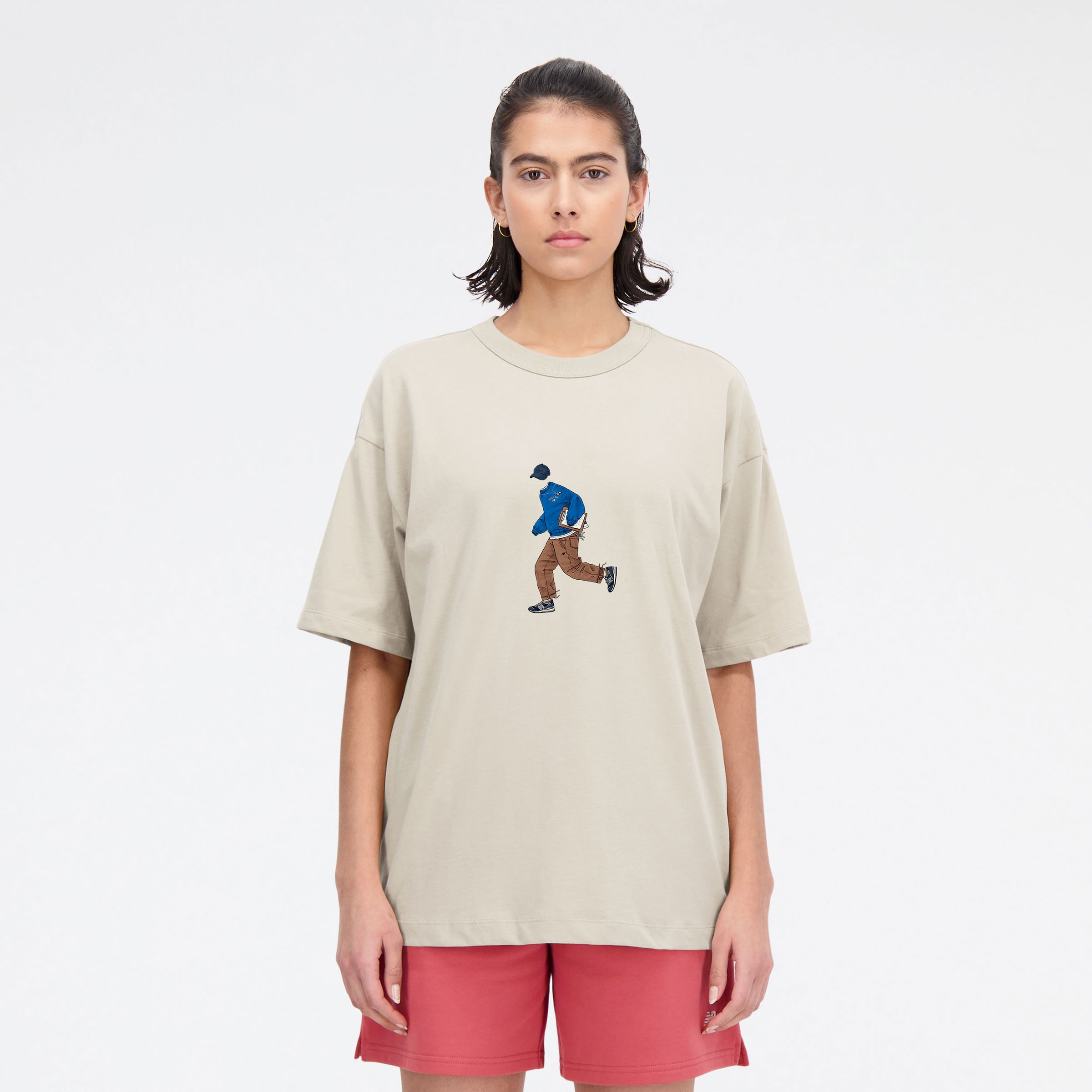 New Balance Remera Premium Sport Culture Tee WTA41579, Sea/Salt, swatch