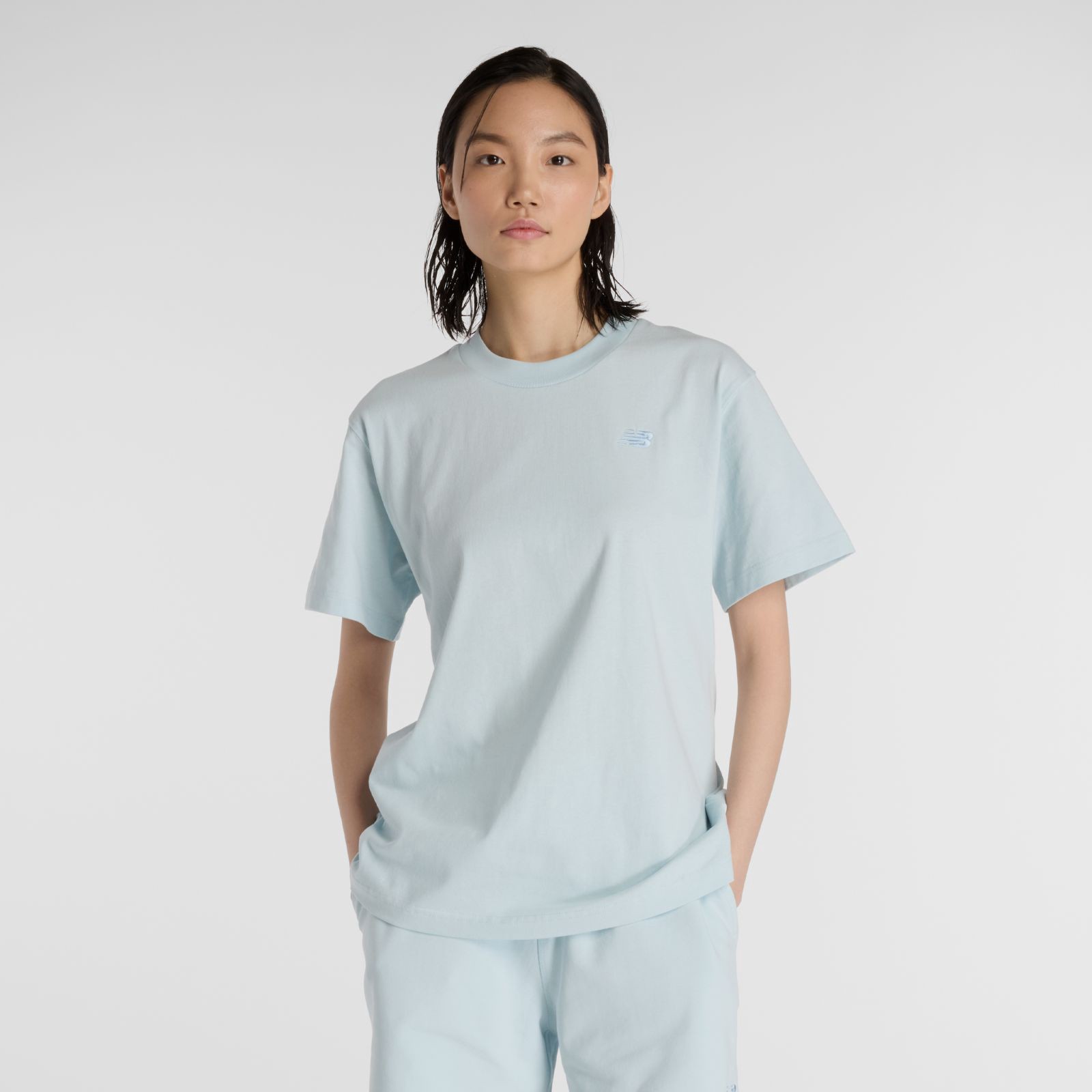 New Balance Remera Athletics Jersey T-Shirt WT41501, Frosted glass, swatch