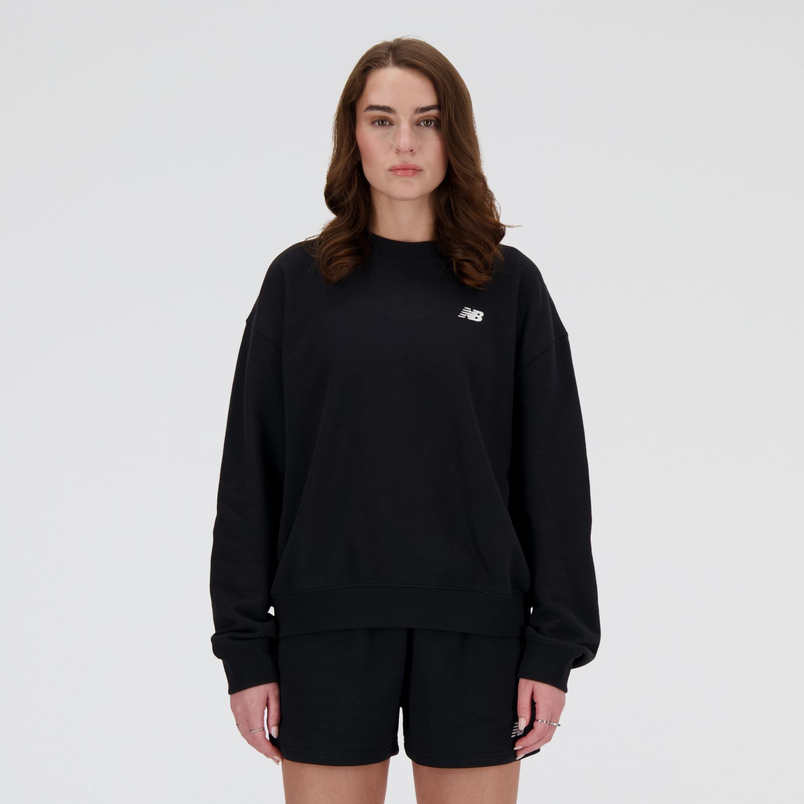 New Balance Sport Essentials French Terry Crew WTA41508, Black, swatch
