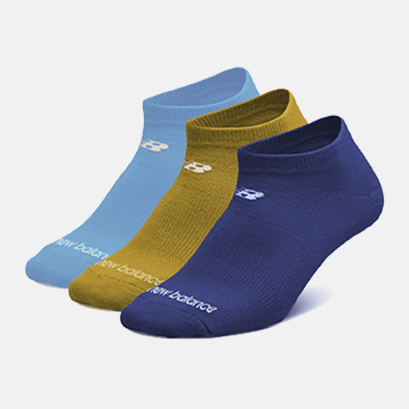 New Balance Medias No Show N850-6 Pack x3 Kids, blue/yellow, swatch