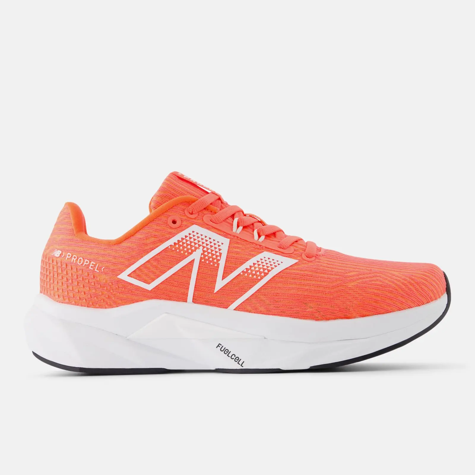 New Balance FuelCell Propel v5, Urgent Red/White/Black, swatch