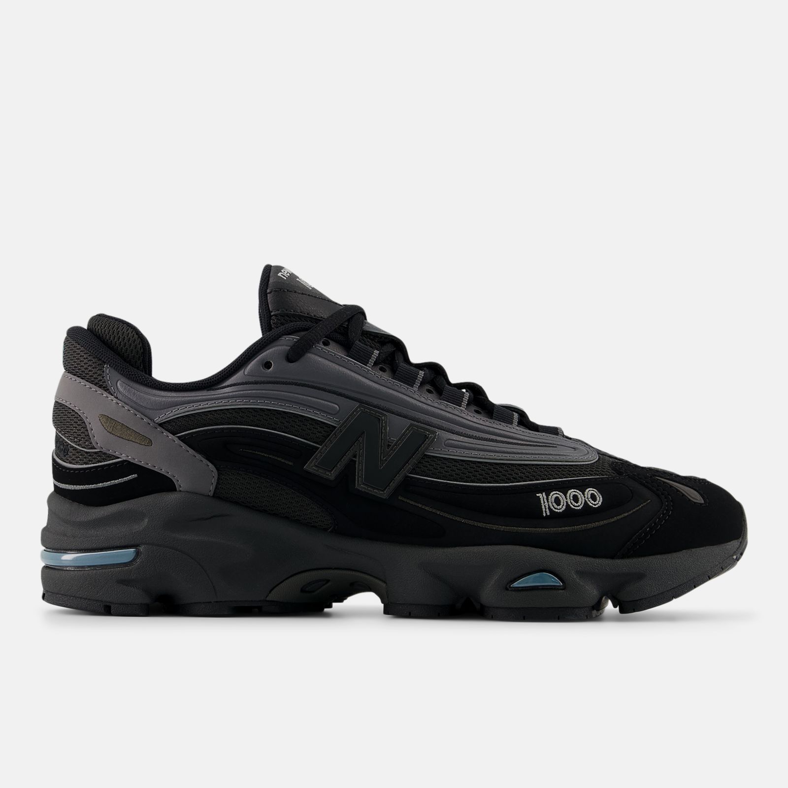 New Balance 1000, Black/Castlerock, swatch