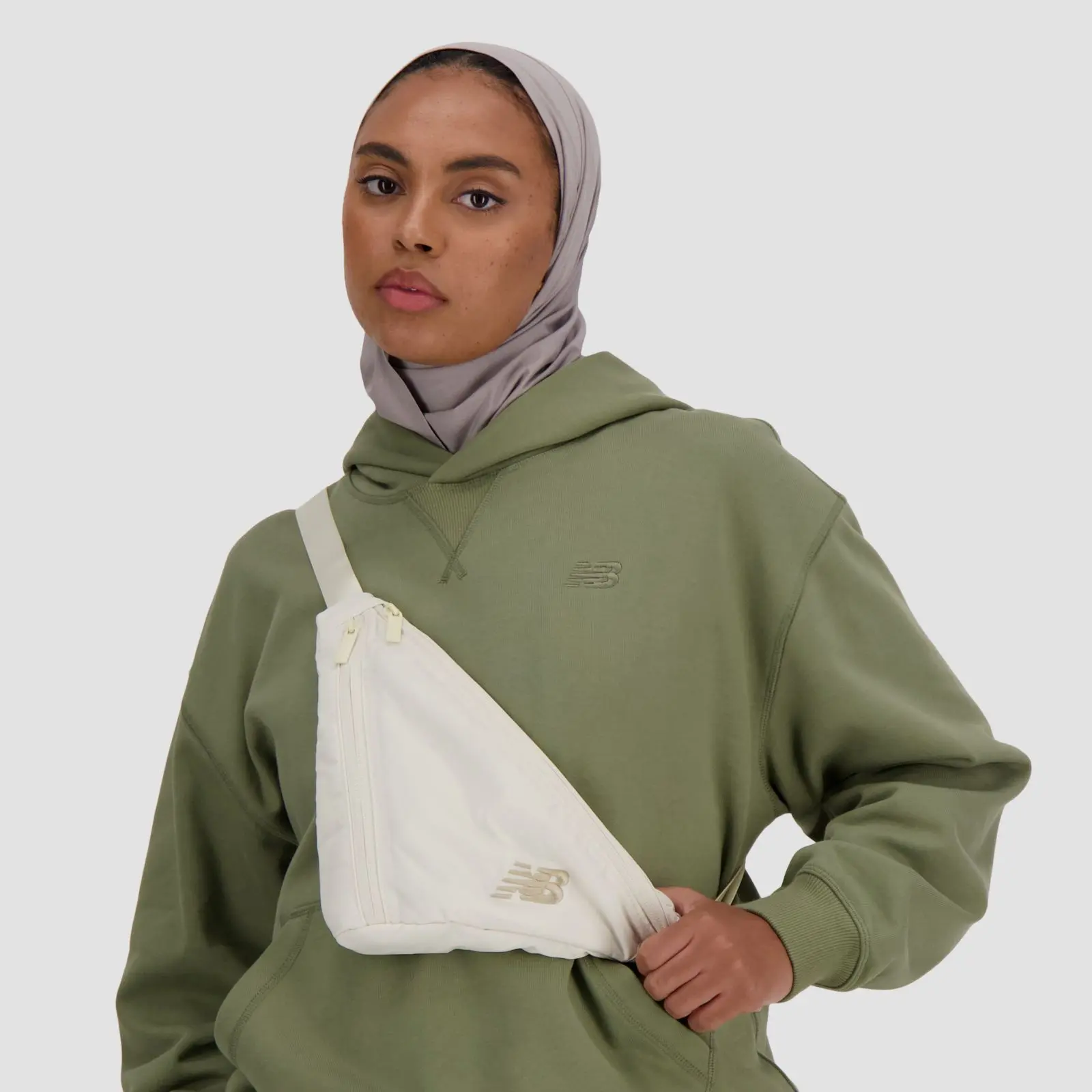 New Balance LAB23084LIN WMNS XL BUM BAG, beige, large image number 3