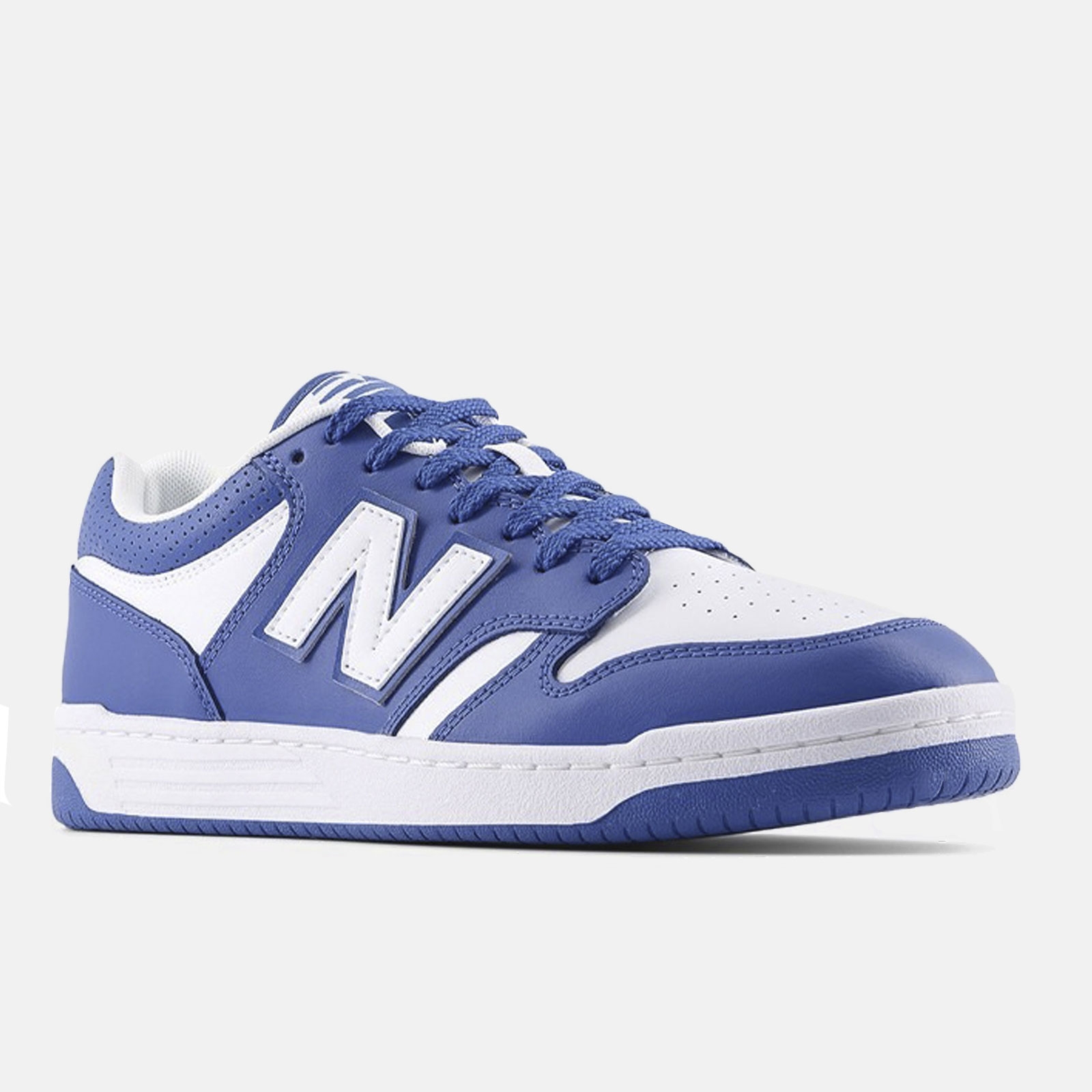New Balance 480, White/Royal Blue, swatch