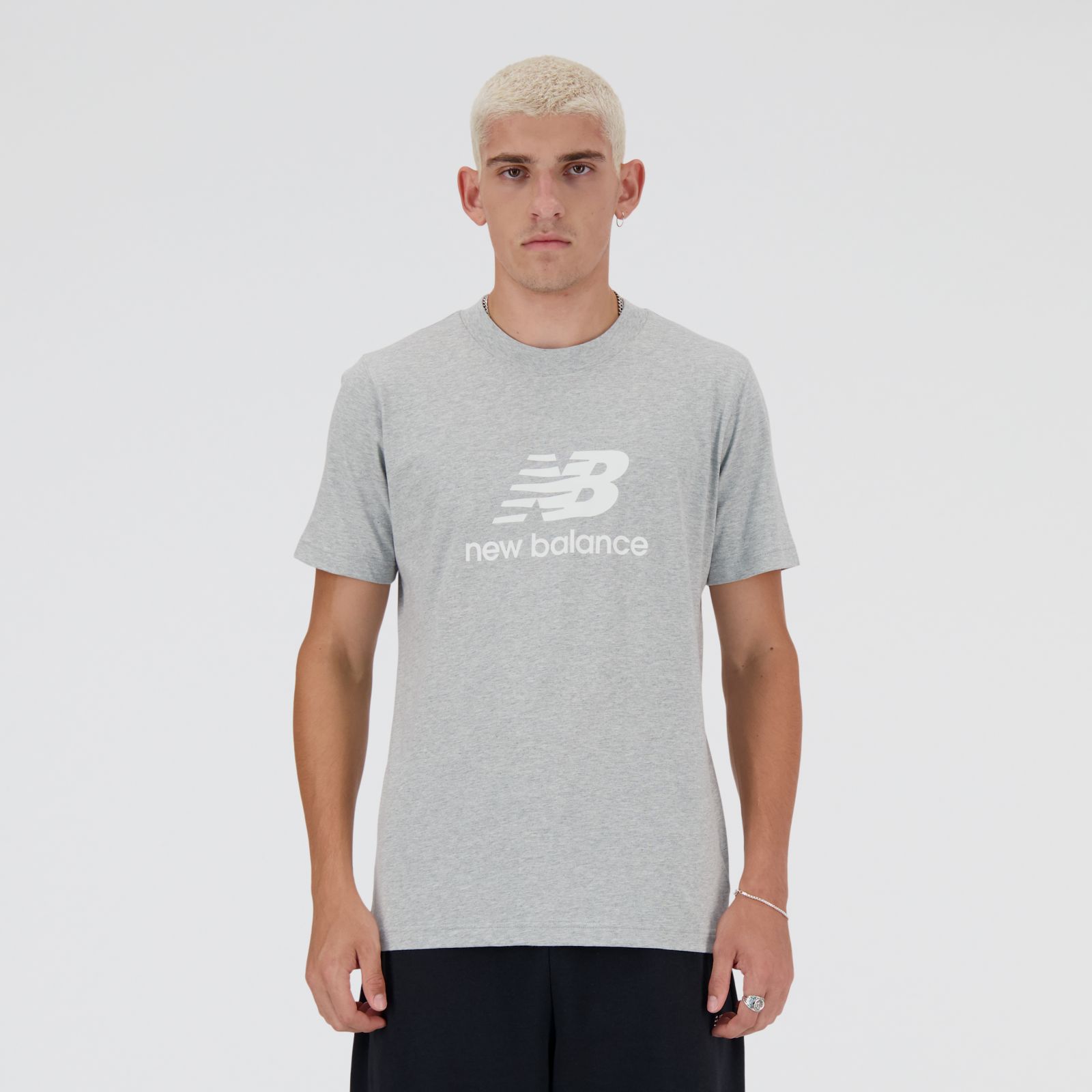 New Balance Remera Sport Essentials Logo MTA41502, Athletic Grey, swatch