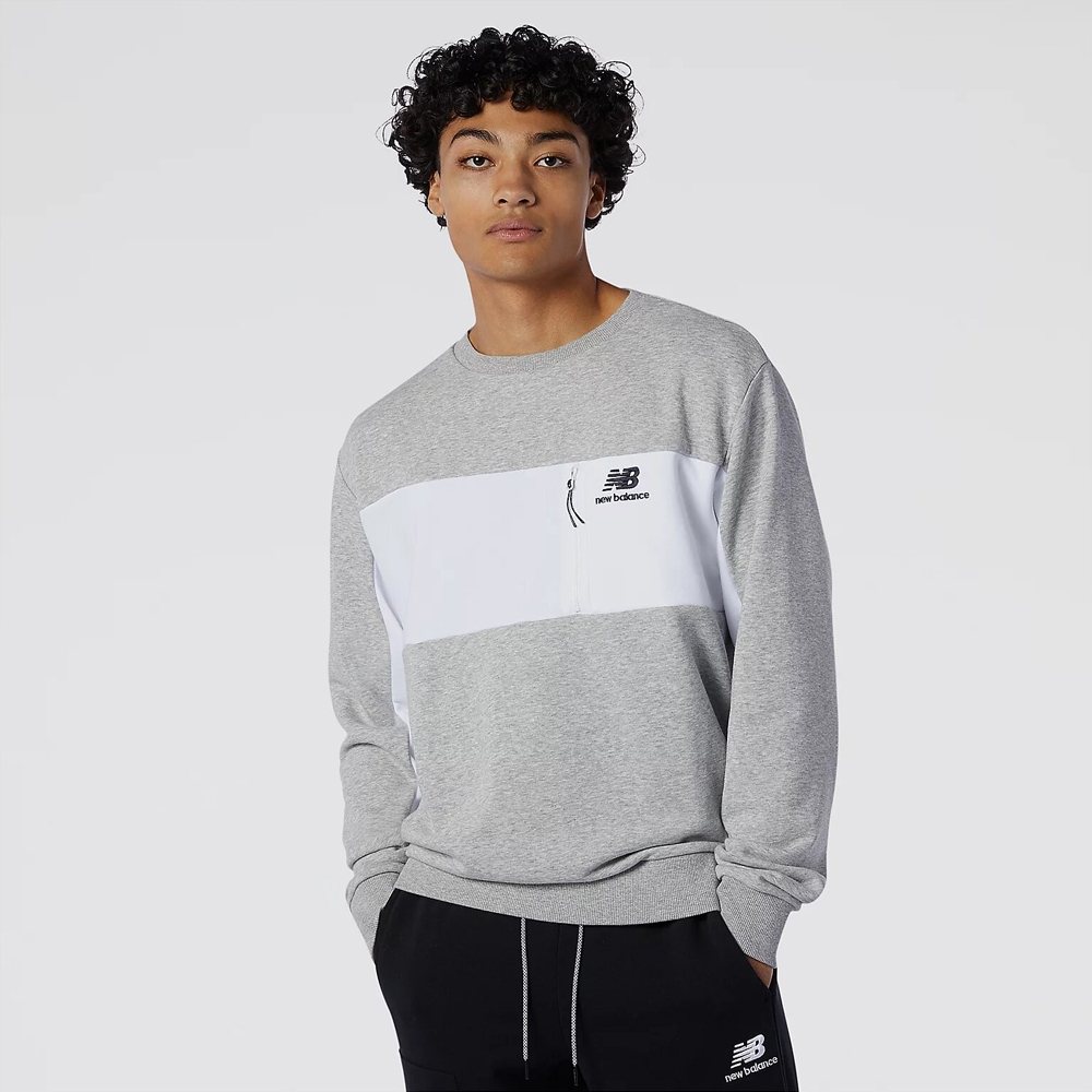 New Balance MT11501AG NB Athletics Fleece, Light grey, large