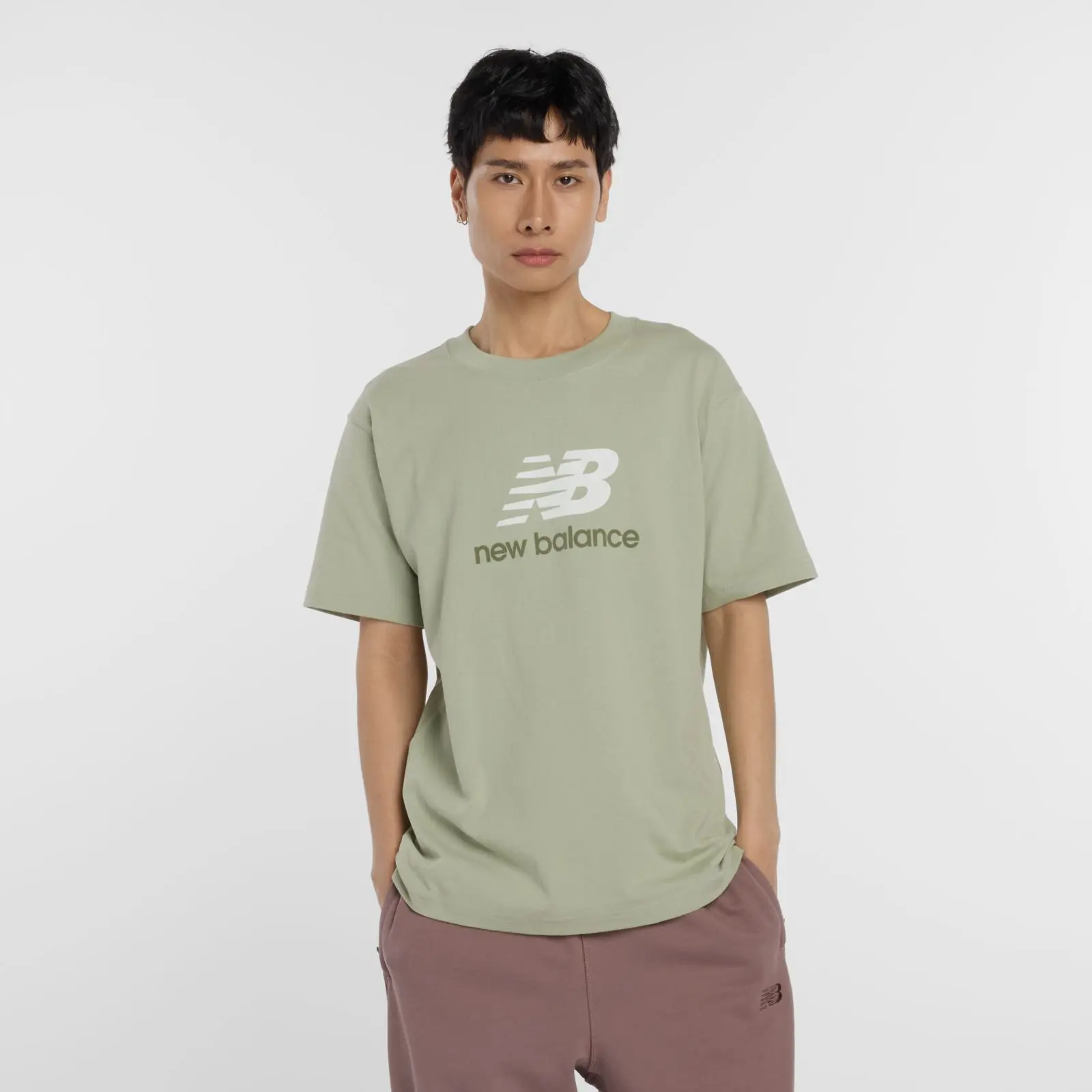 New Balance Remera Athletics Logo T-Shirt MT51500, Garter Snake, swatch