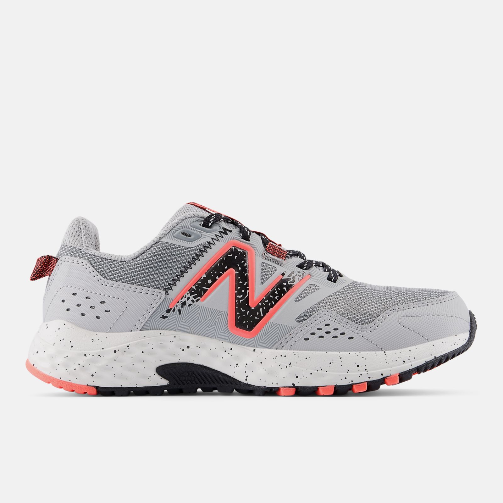 New Balance 410 v8, Grey/Urgent Red, swatch