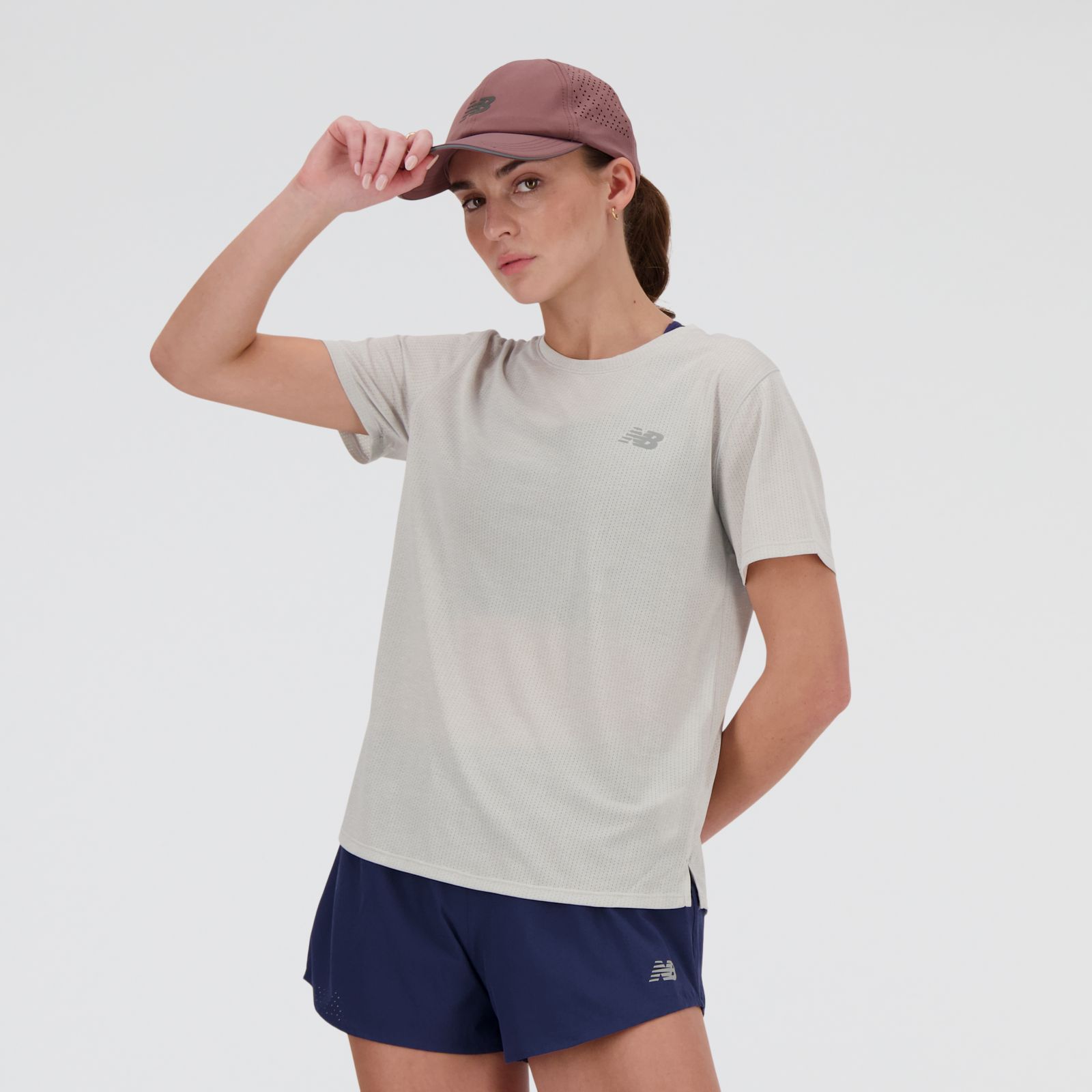 New Balance Remera Athletics T-Shirt WT41253, Ash/heather, swatch