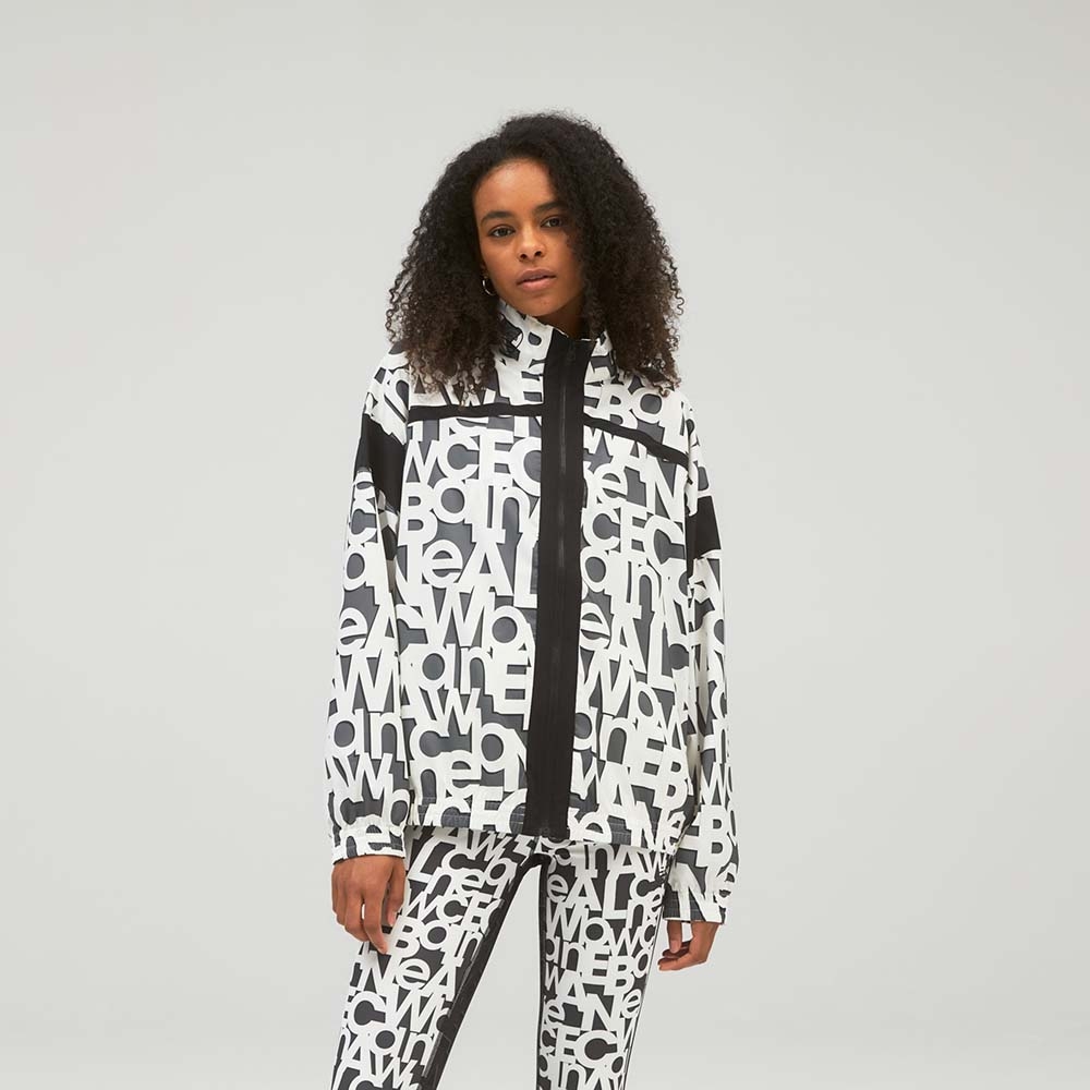 New Balance Campera Relentless Printed Woven WJ13173BK, Black/White, large