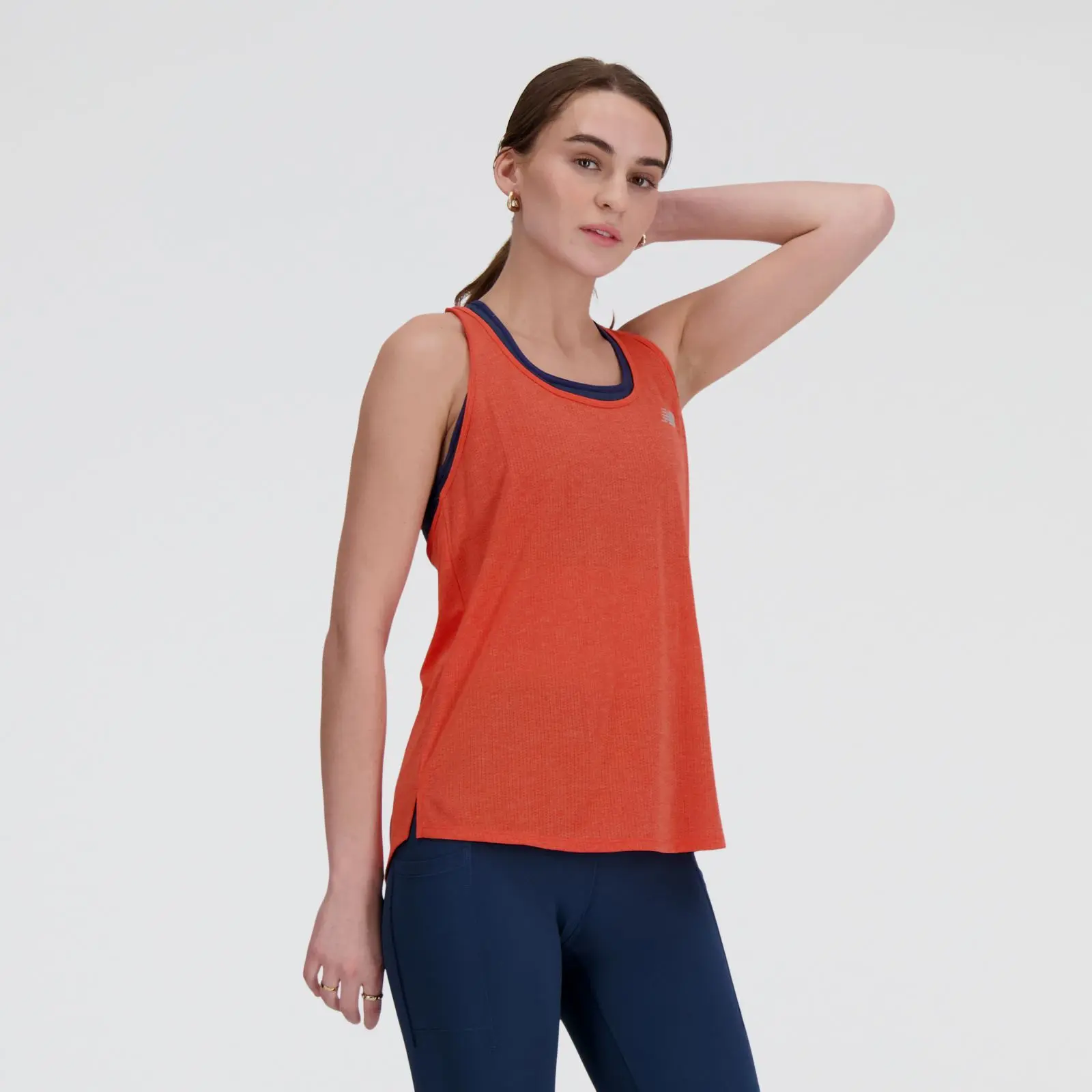 New Balance Remera Athletics Tank WT41250, neo/flame, swatch