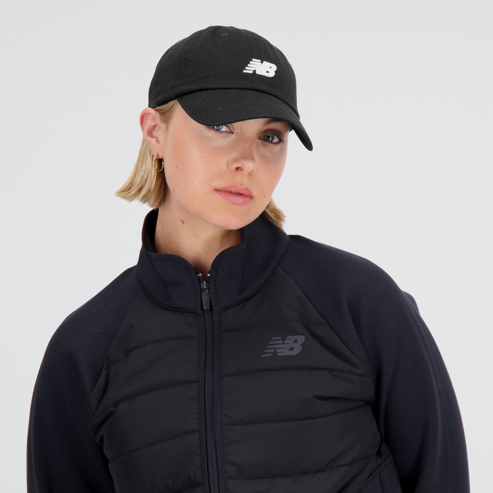 New Balance LAH91014BK 6 Panel Classic Hat, Black, large