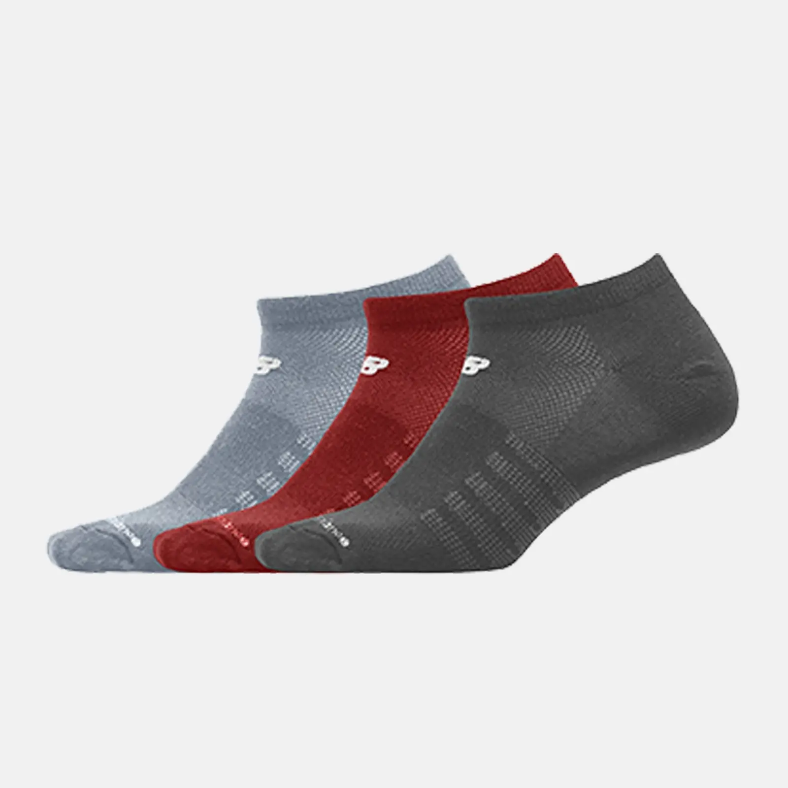 New Balance N032 NO SHOW, ROJO/MARIN, swatch