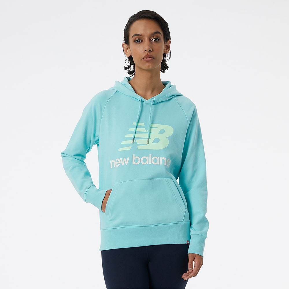 New Balance Buzo Essentials Pullover WT91523, Acqua, swatch