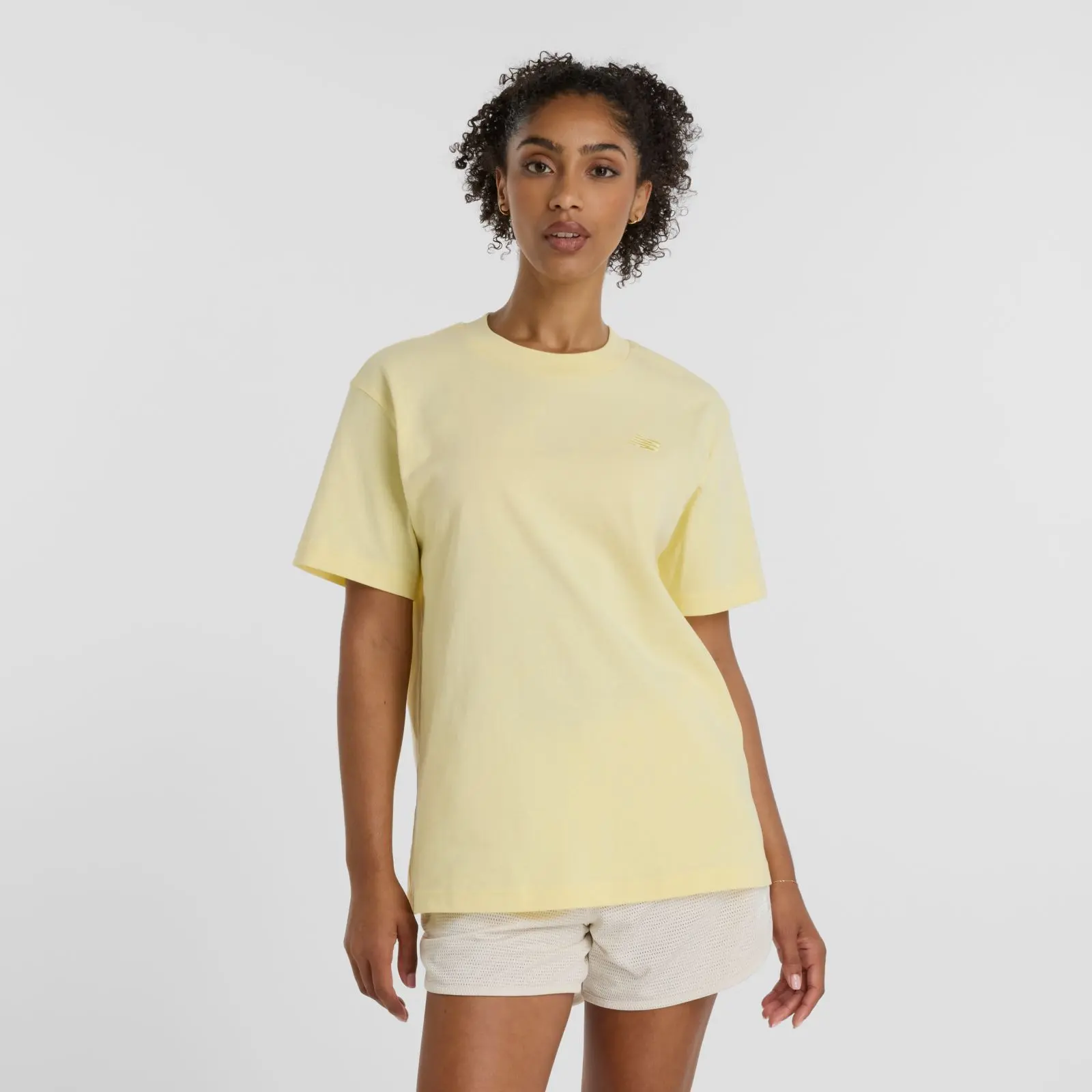 New Balance Remera Athletics Jersey WTA41501, Parchment, swatch