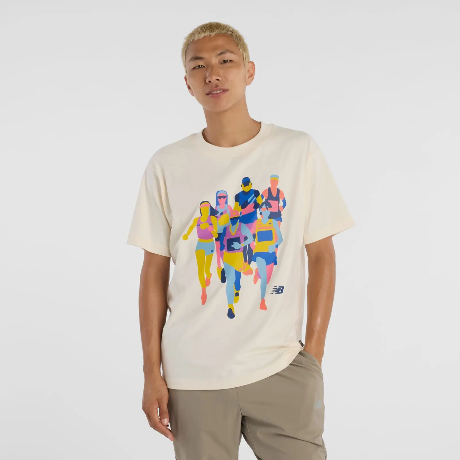 New Balance Remera Athletics System That Runs MT53909, Permafrost, swatch