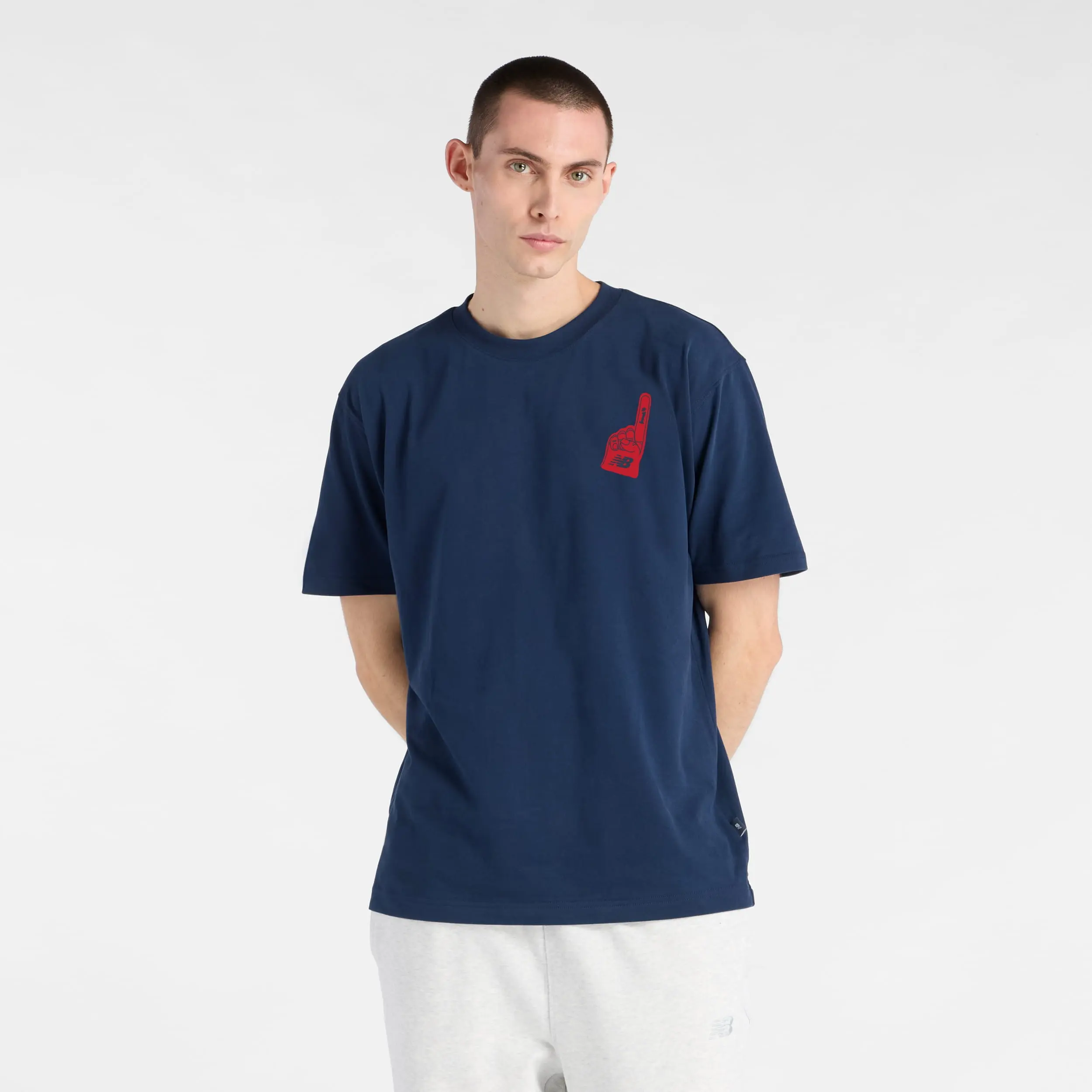 New Balance Remera Stadium T-Shirt MTA53929, Navy, swatch