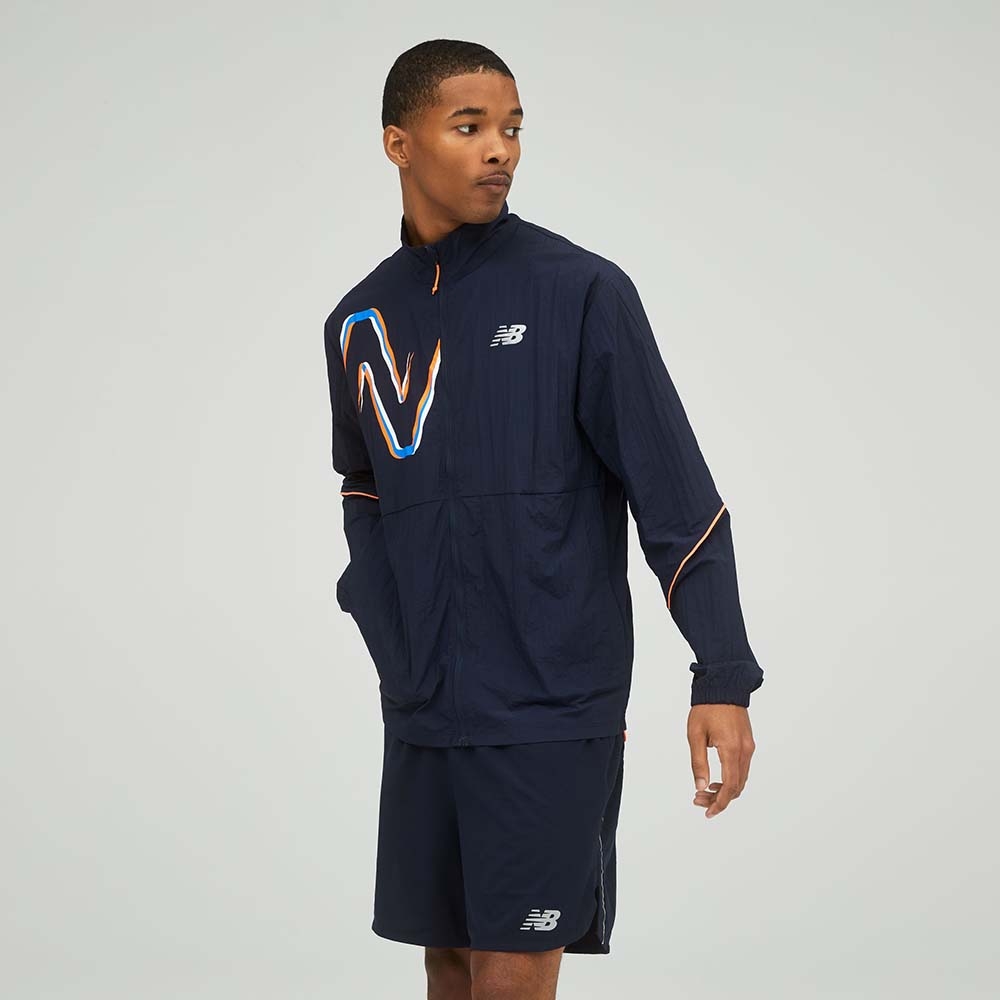 New Balance MJ21265ECL Printed Impact Run , Navy, large