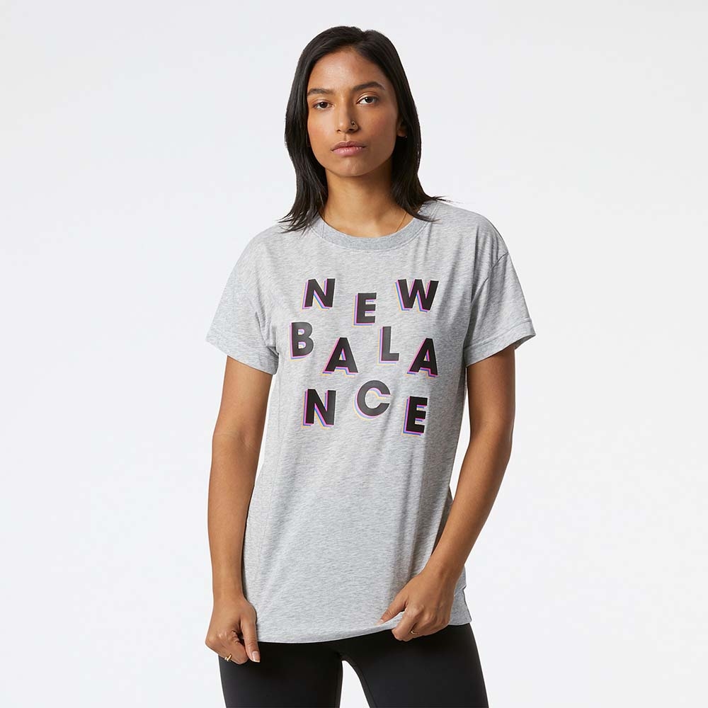 New Balance Remera Relentless Novelty Crew WT11191, Light grey, swatch