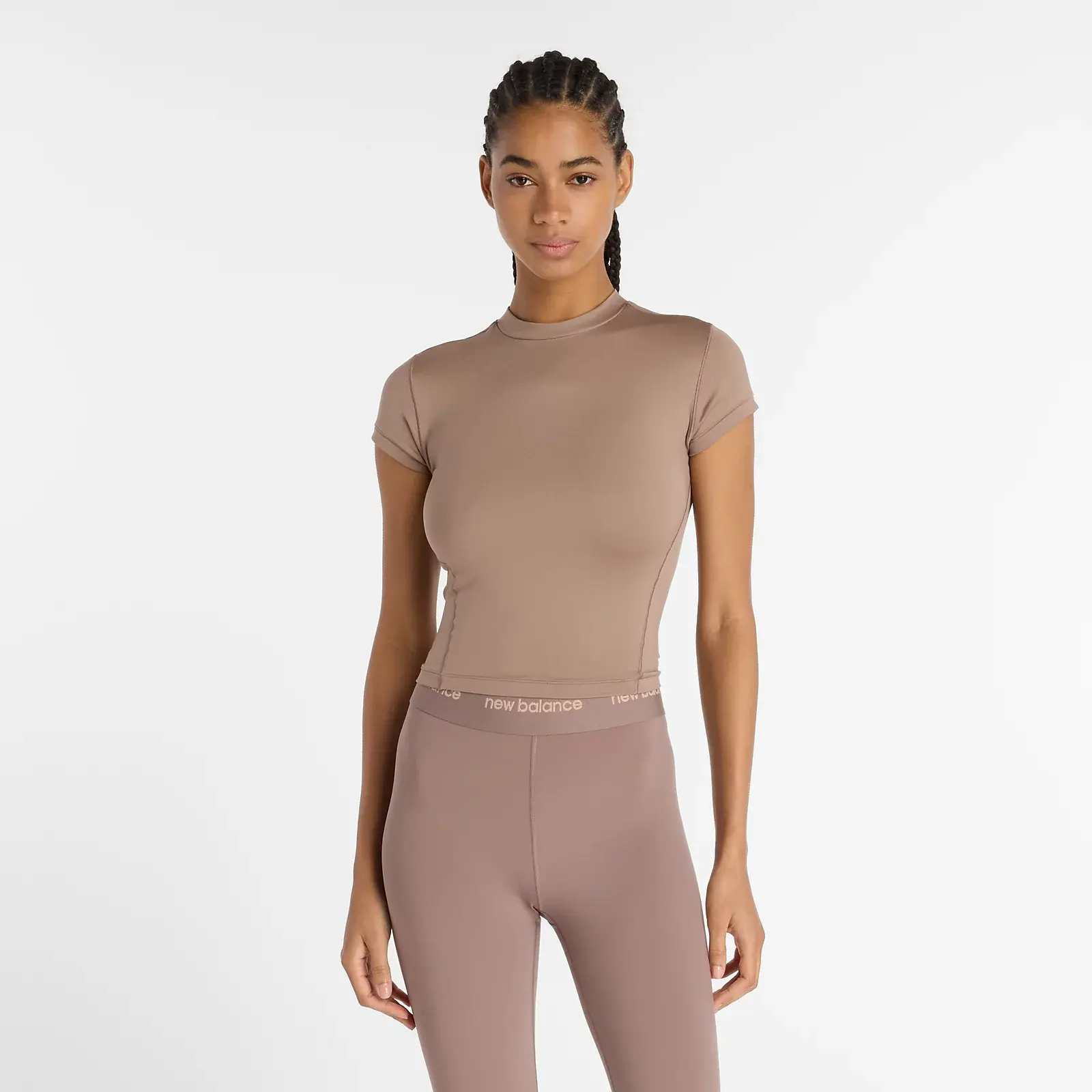 New Balance Remera Define Fitted T-Shirt WT51126, sand, swatch