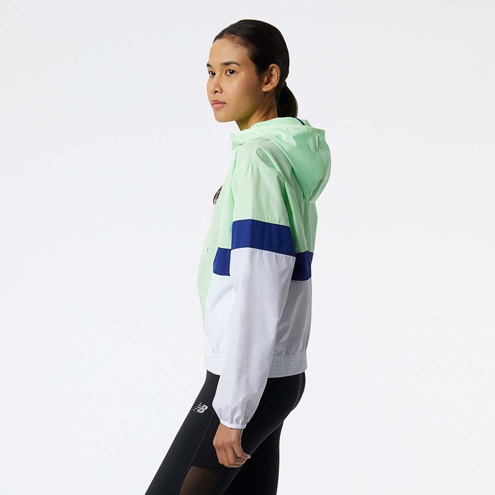 New Balance WJ13231VSG Fast Flight Jacket, Green, large