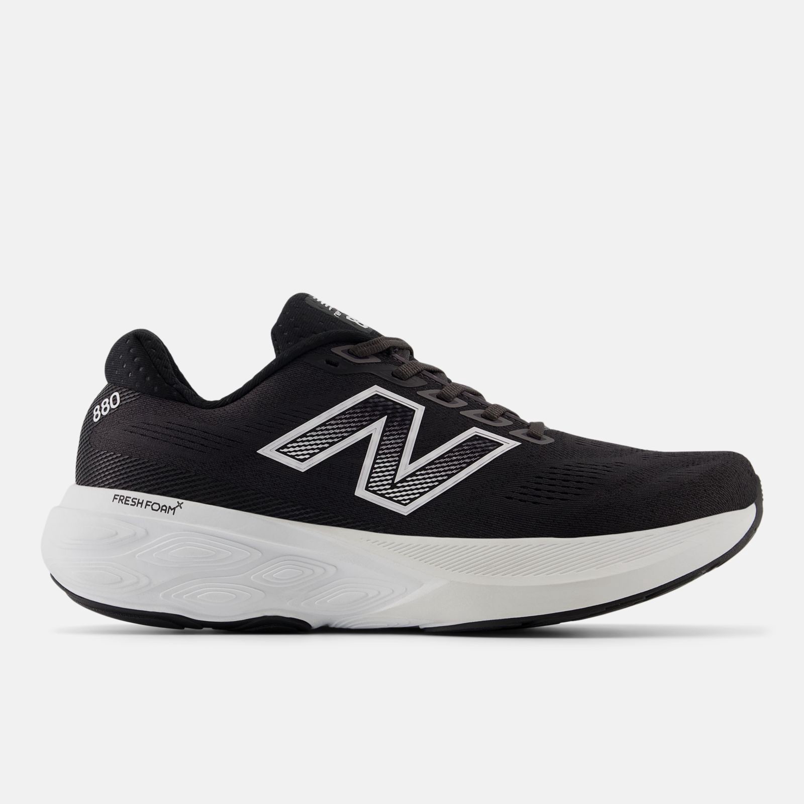 New Balance Fresh Foam X 880 v15, Black/White/Reflection, swatch