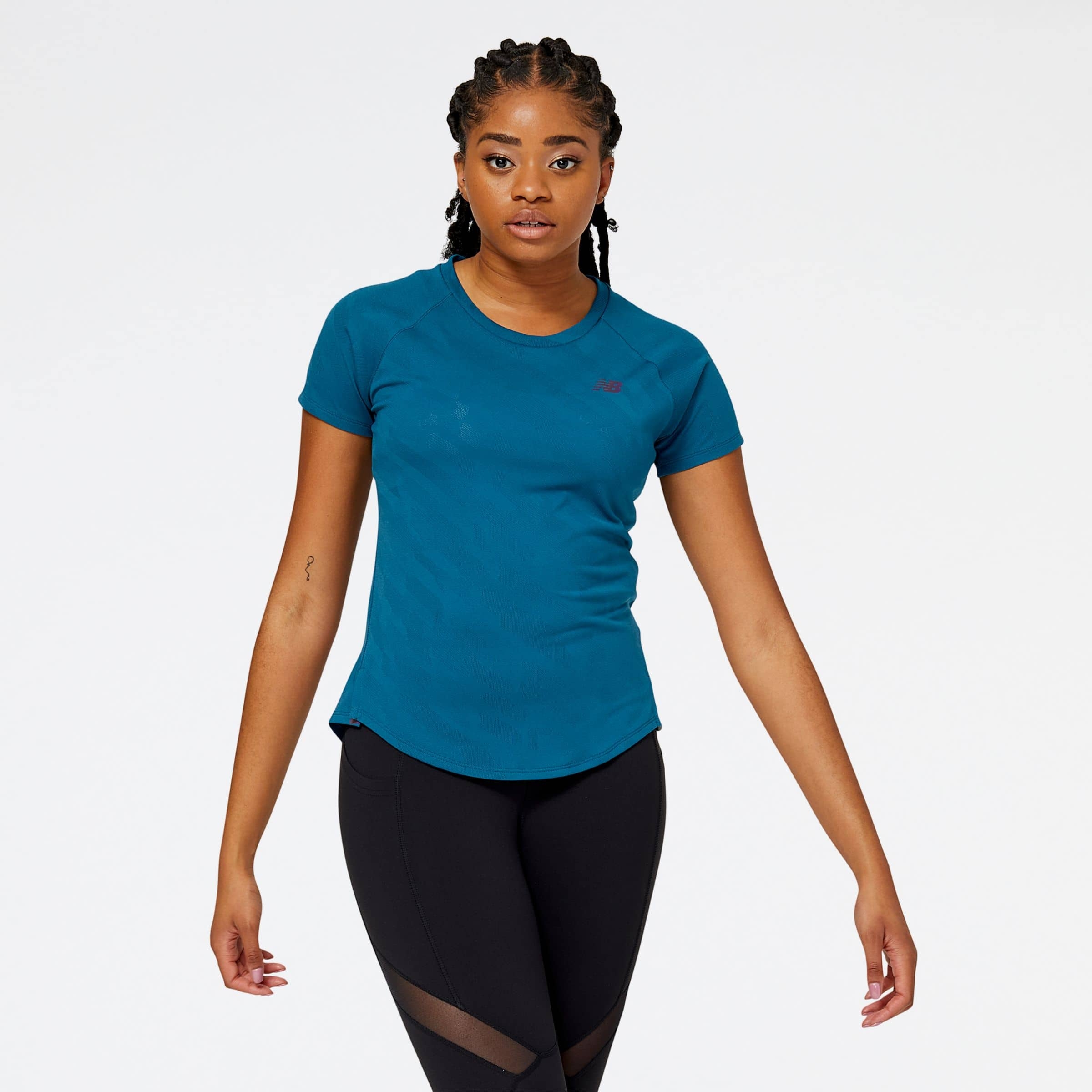 New Balance Remera Q Speed Jacquard  WT23281, Aero, swatch