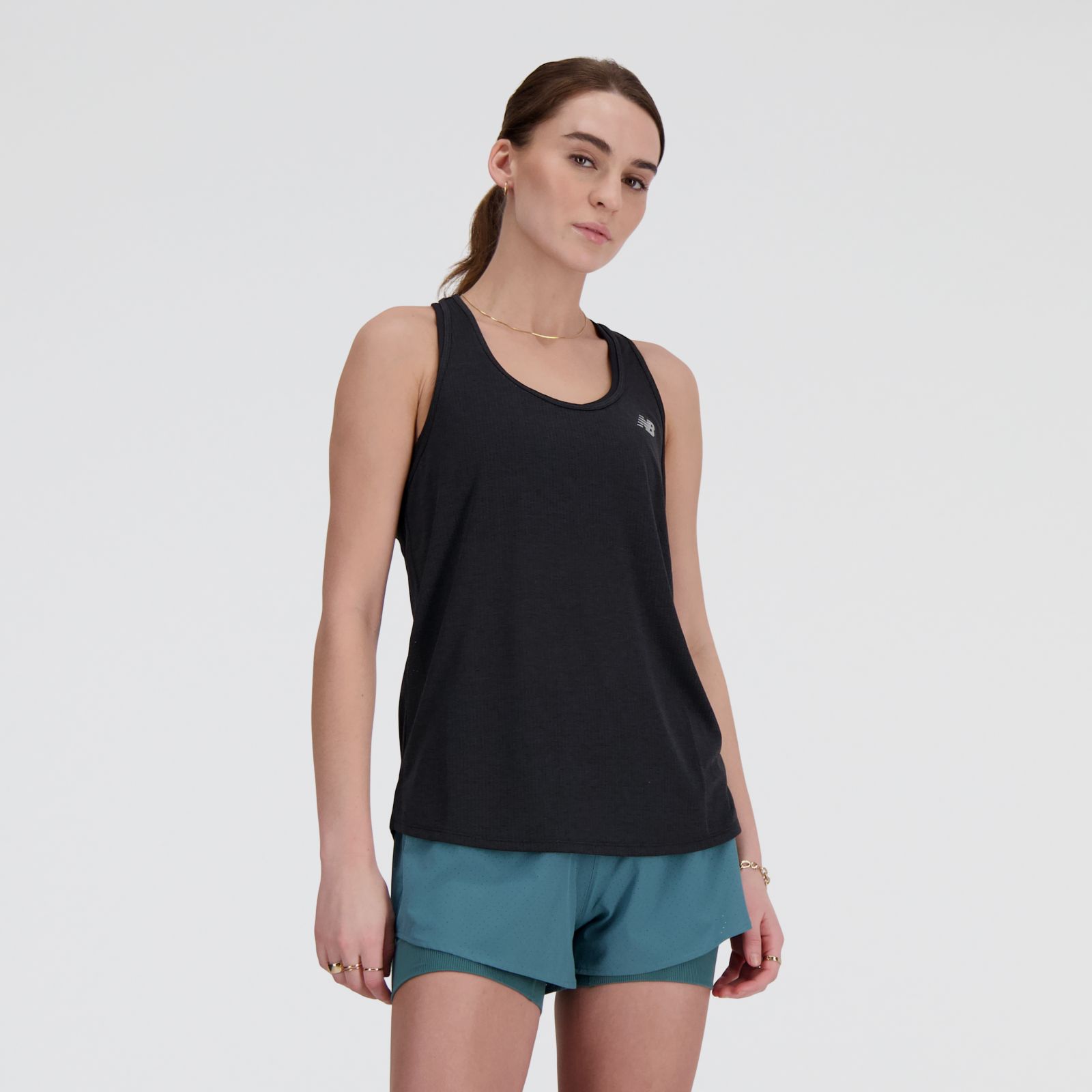 New Balance Musculosa Athletics Tank WT41250, Black, swatch
