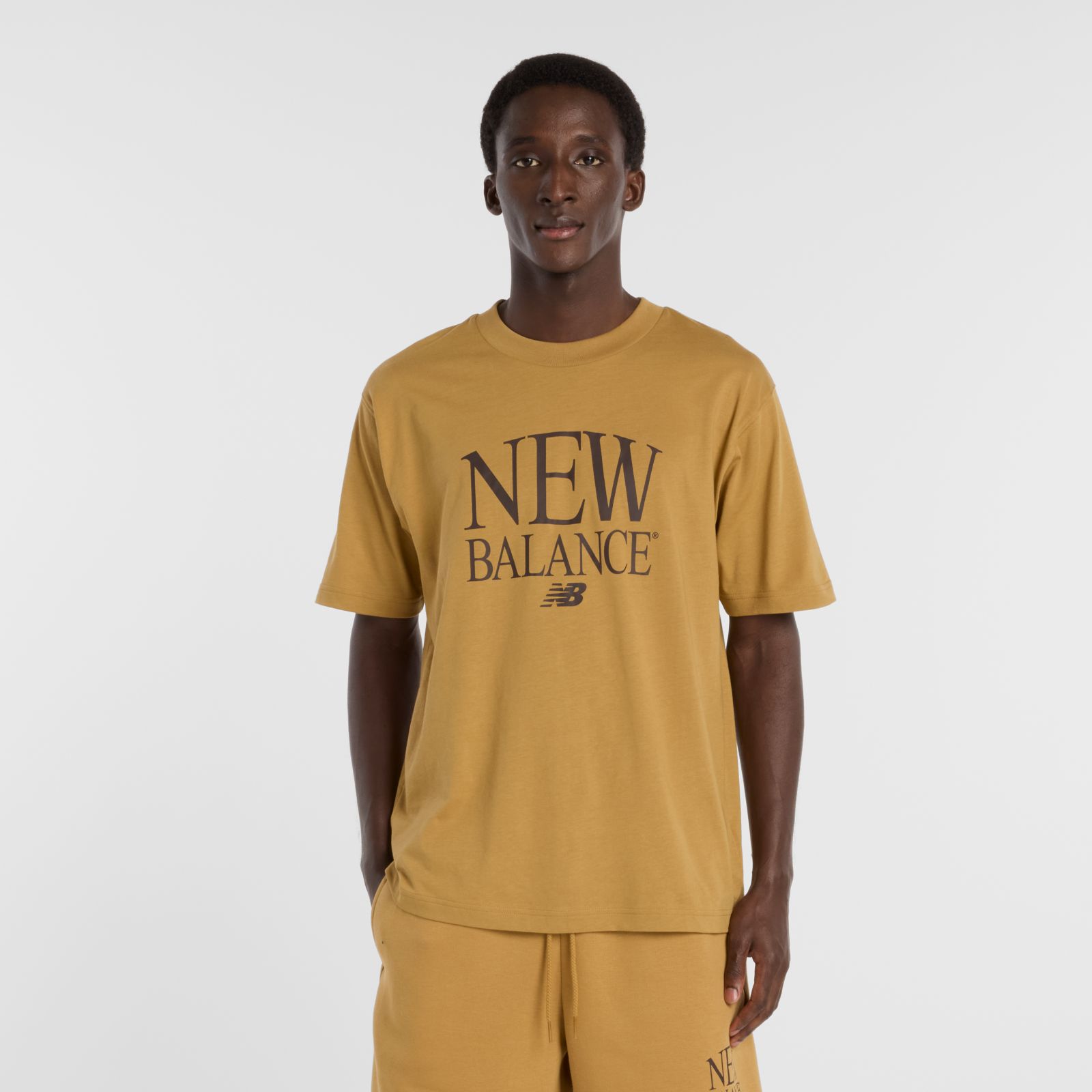 New Balance Remera Reimagined Graphic MTA61X6EQ, Stucco, swatch